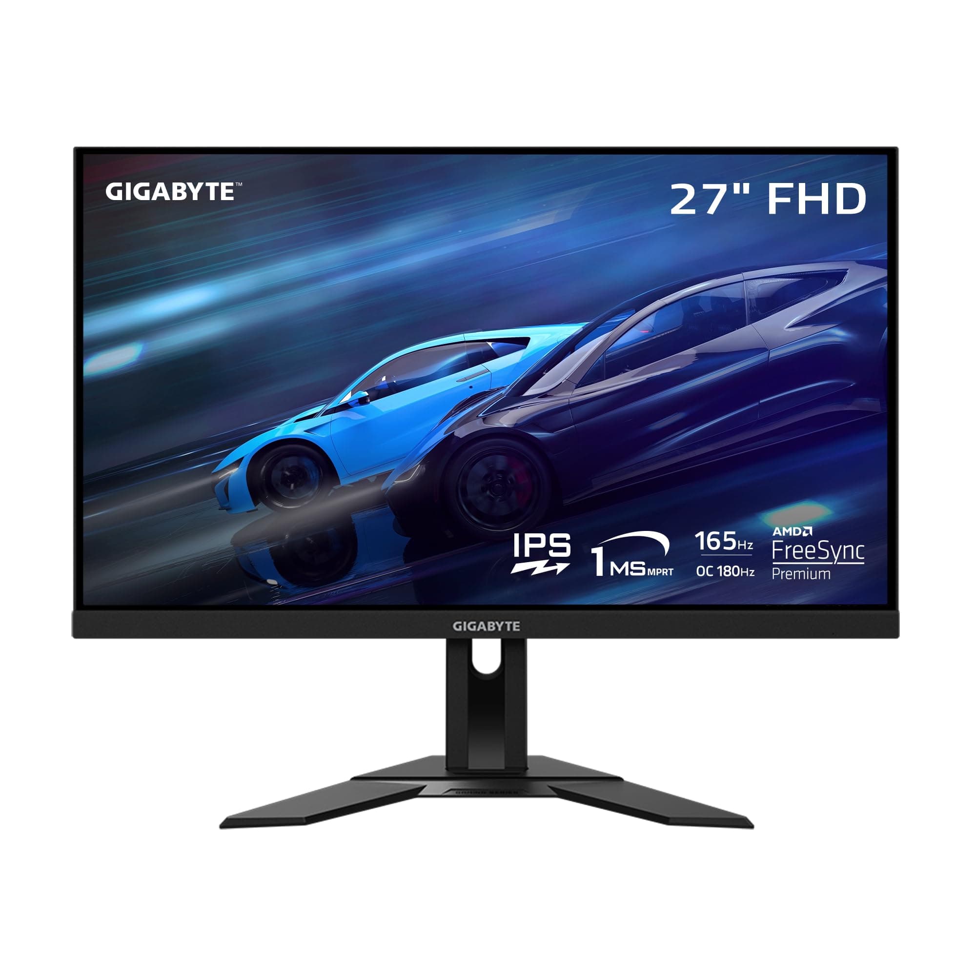 GIGABYTE G27F 2 - 27" 165Hz 1080P Gaming Monitor, 1920 x 1080 SS IPS Display, 1ms (MPRT) Response Time, 95% DCI-P3, 1x Display Port 1.2, 2x HDMI 2.0/ USB 3.2 ,Black