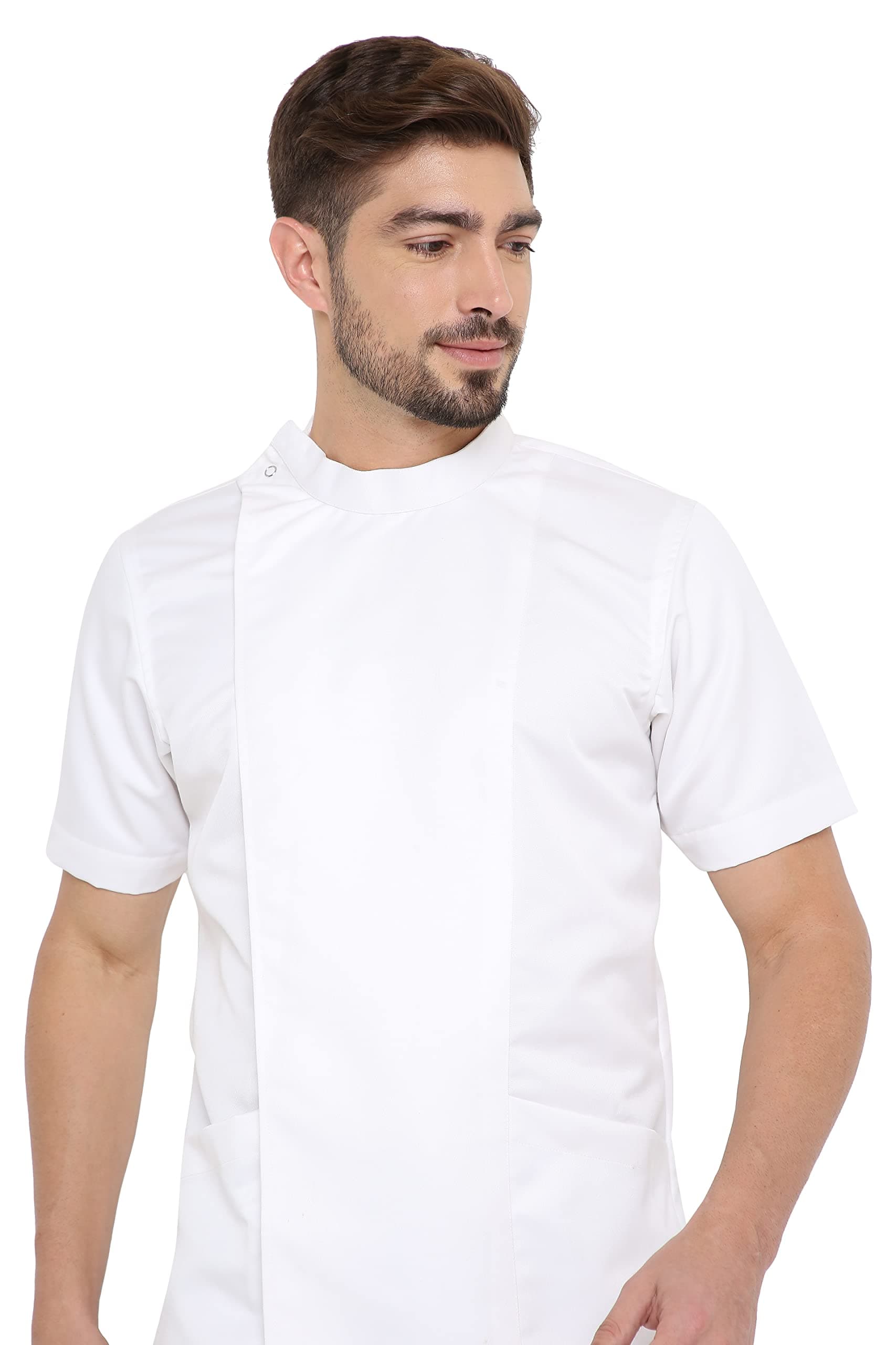 Associated UniformsChef Coat in Half Sleeves with Snap Button