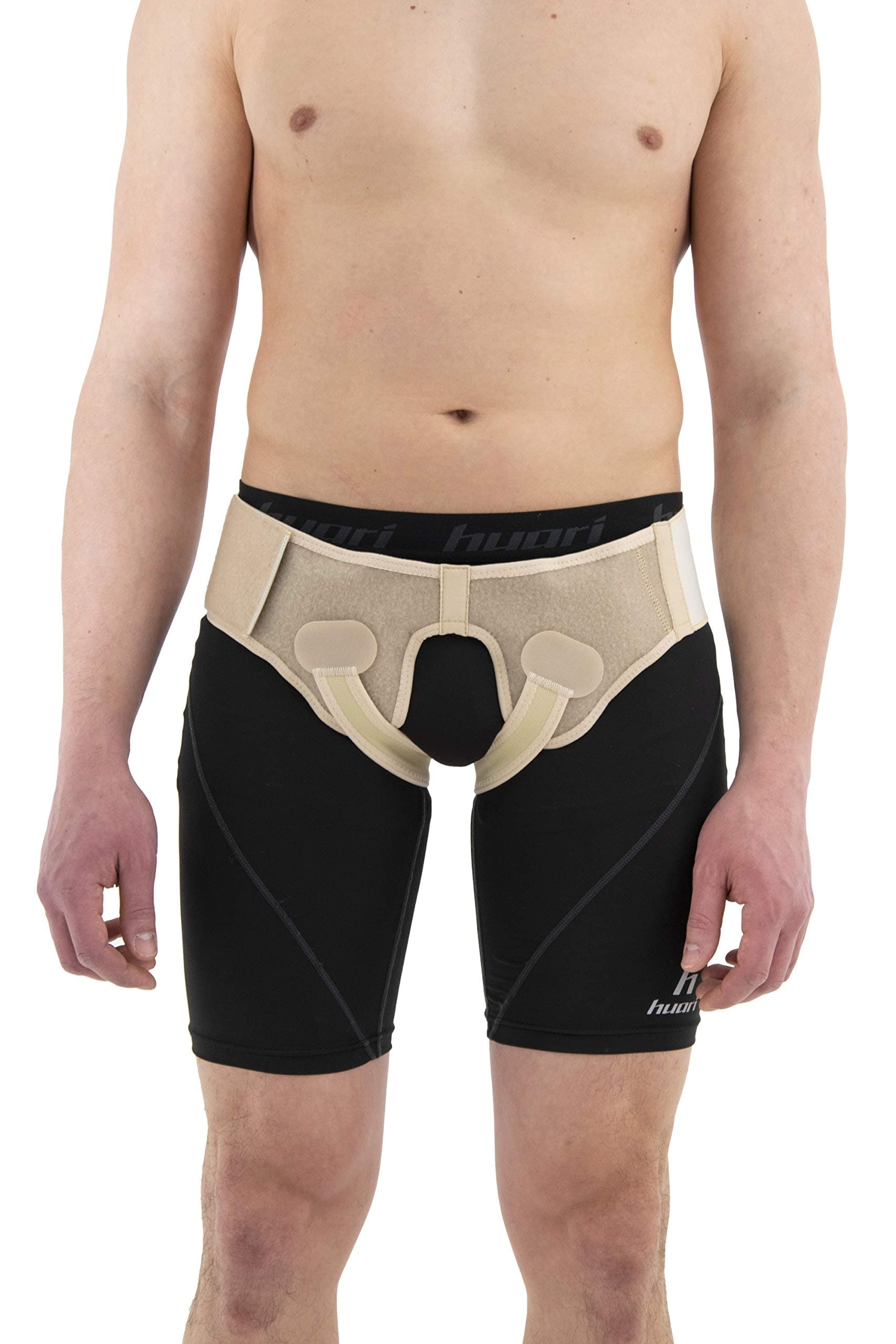 Inguinal Hernia Support, Double Hernia Belt Fits Left/Right/Both Sides, Groins Brace (S)