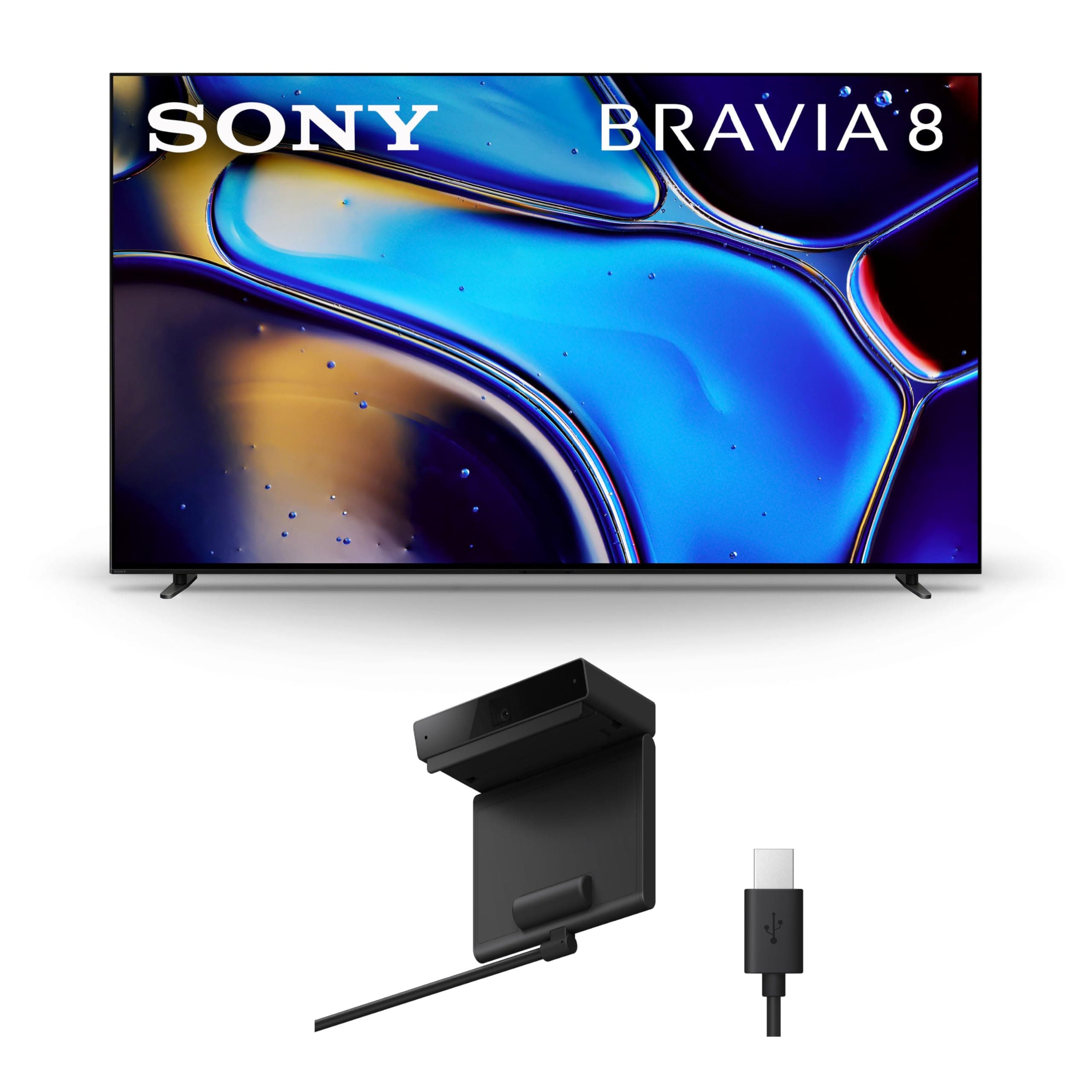 Sony 65 Inch OLED 4K Ultra HD TV BRAVIA 8 Smart Google TV with Dolby Vision HDR and Exclusive Features for PlayStation 5 (K-65XR80), 2024 Model BRAVIA CAM (CMU-BC1)