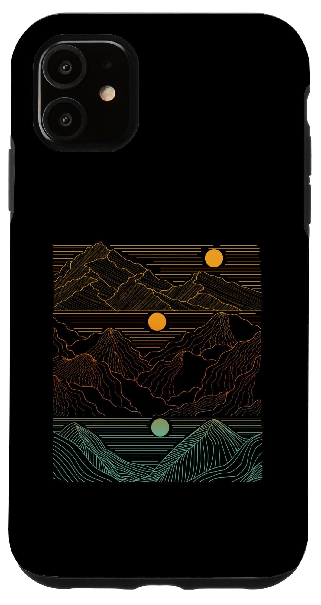 iPhone 11 EDM Techno Sun Moon Music Festival Party Dancing Techno Case