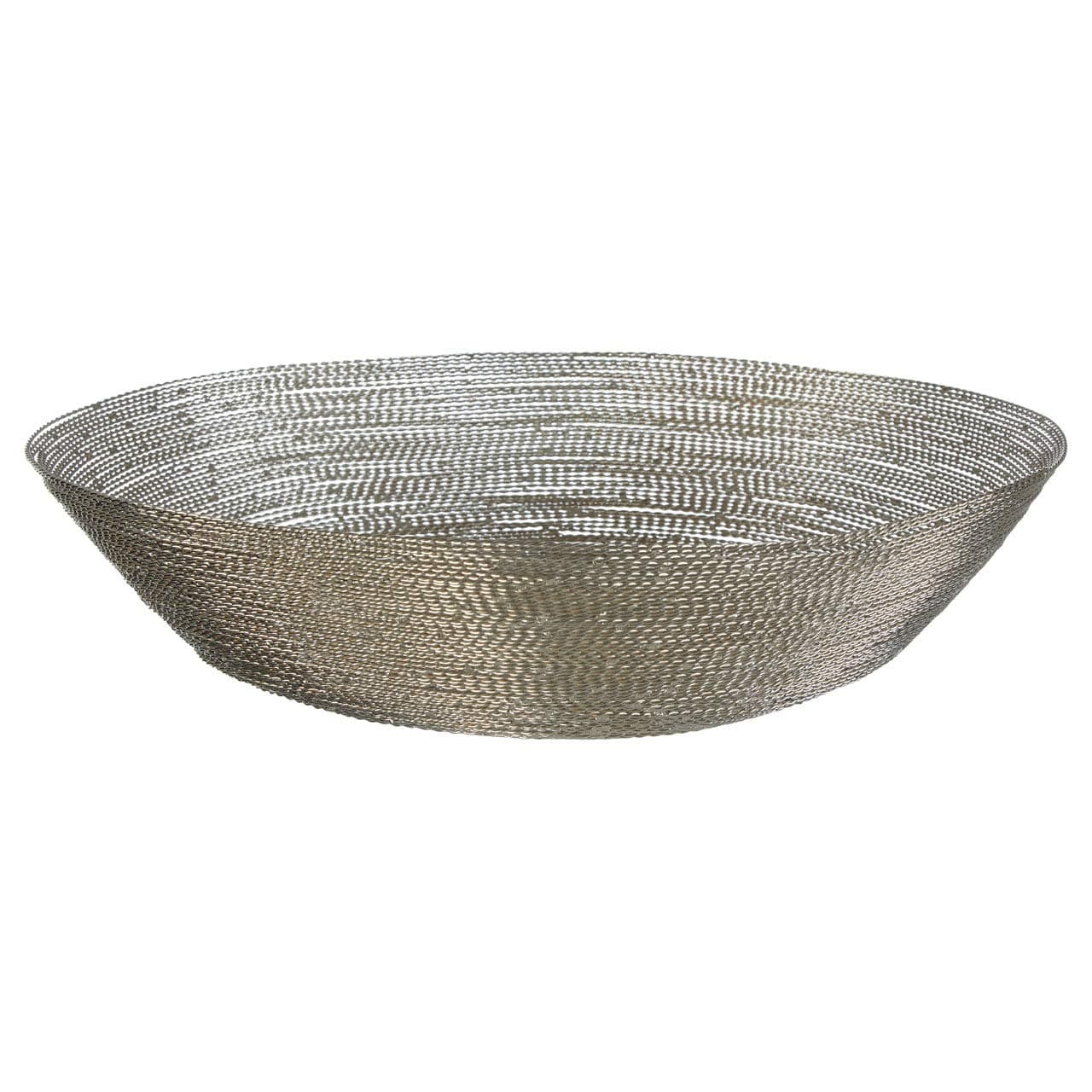 Premier Housewares Decorative Bowl, Metal, Nickel, Small