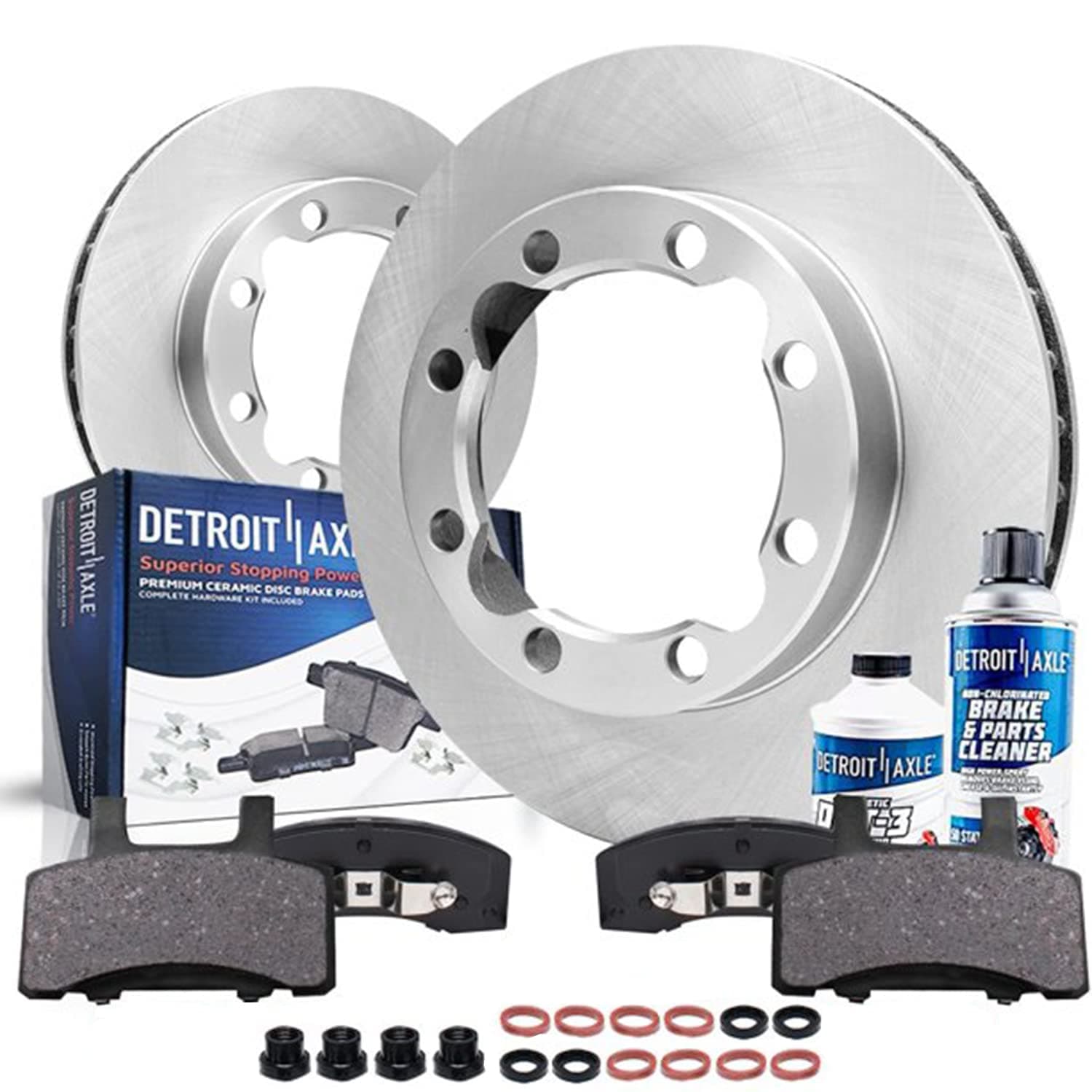 - Front Brake Kit for Chevy GMC K1500 K2500 K3500 Suburban Brake Rotors Ceramic Brakes Pads Replacement: 11.92" inch Front Rotors