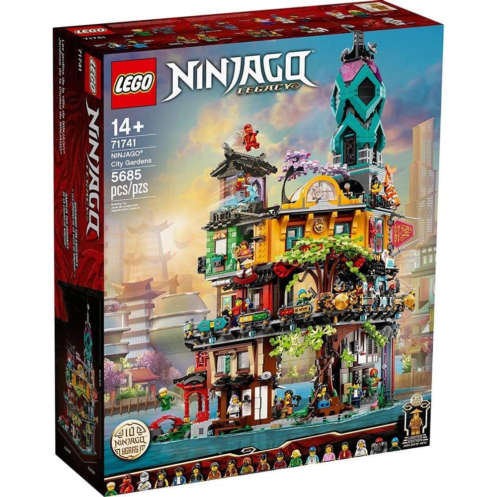 Lego Ninjago City Gardens 71741 Building Kit, Ninja House Playset, 19 Minifigures, New 2021 (5,685 Piece), Multicolor