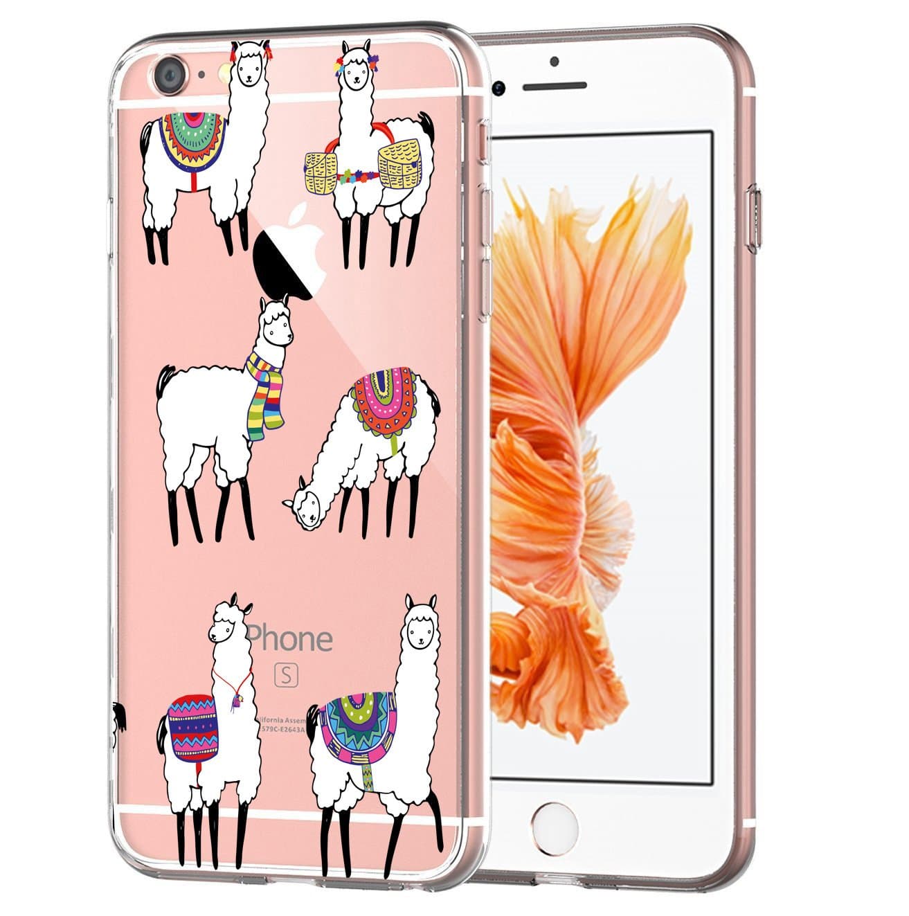 blitz versand germany Lama No Drama Cases Transparent TPU Cartoon Samsung Galaxy S9 - Six Alpakas M2, Samsung Galaxy A5 2015