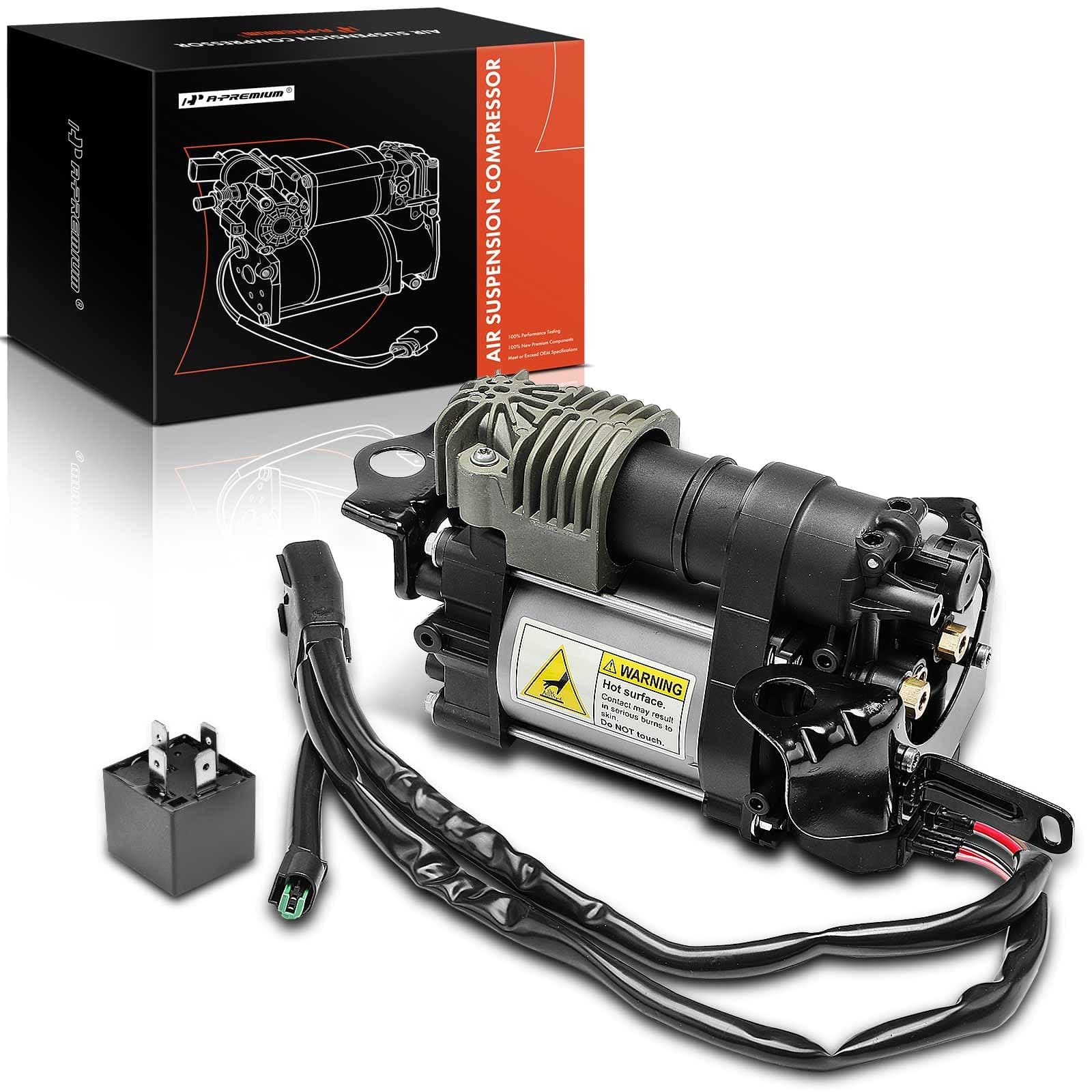 Air Suspension Compressor Compatible with Ram 1500 2013-2018, Replace# 4877128AF, 4877128AG