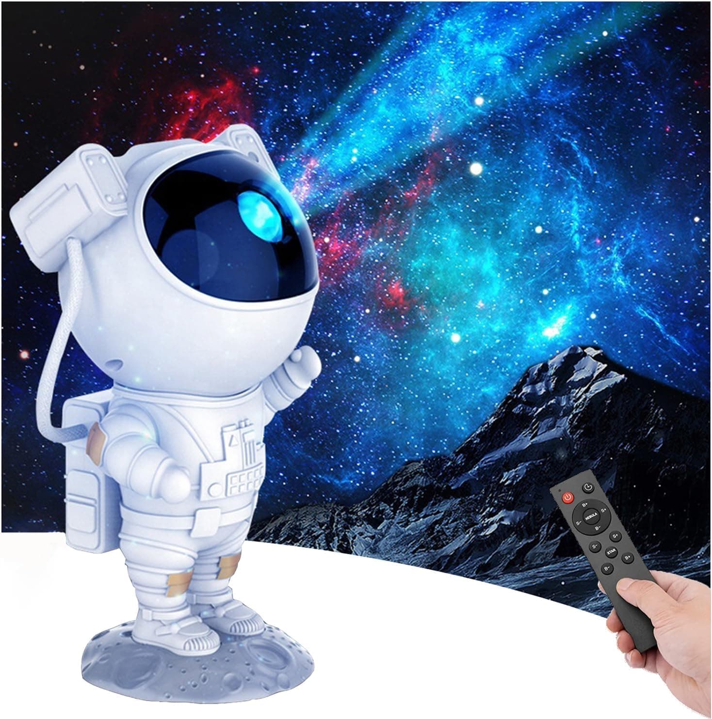 K.B. SALES Astronaut Light Projector Galaxy Projector with Timer and Remote Control -360°Adjustable Design Bedroom Night Light Nebula Lamp for Gaming Room Home Theater Great Gift Children and Adults