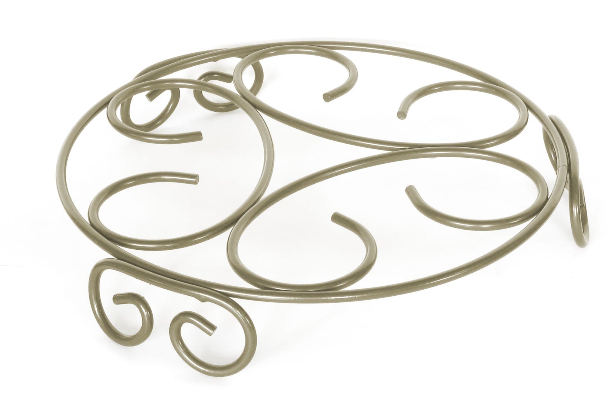 Plastec T12MT The Trivet Plant Saucer, 12-Inch, Metallic Taupe