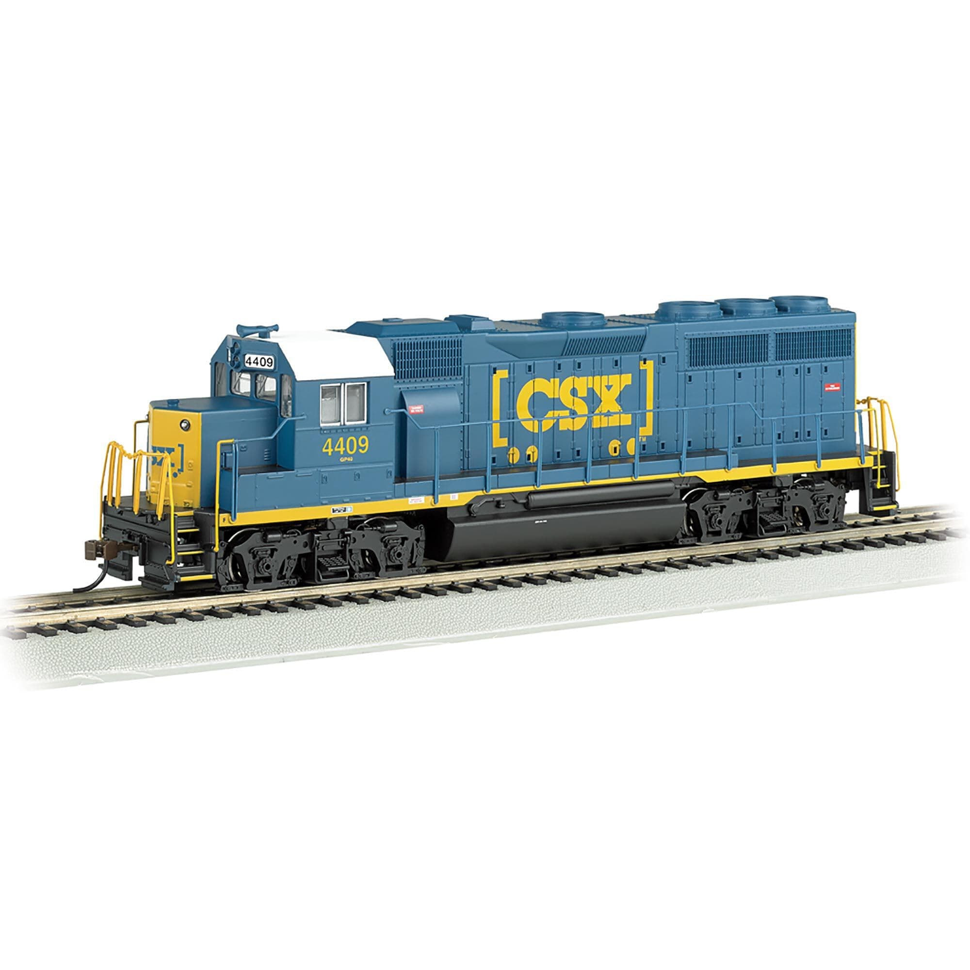 Trains EMD GP40 Dcc Ready Diesel Locomotive CSX #4409 (Dark Future) - HO Scale, Prototypical Blue