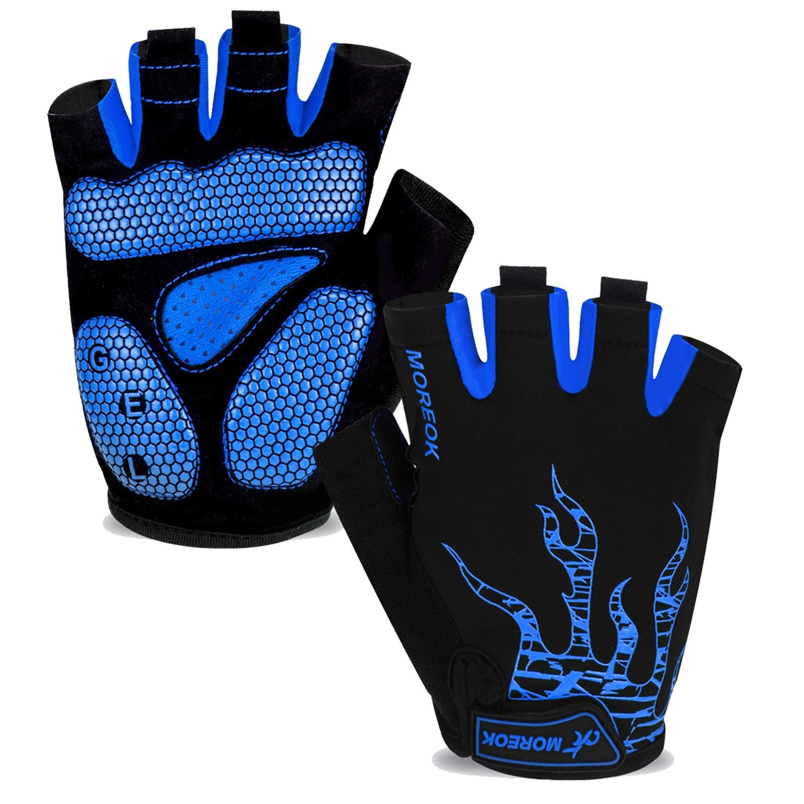 Cycling Gloves Bike Gloves for Men/Women-[5MM Gel Pad] Half Finger Bicycle Biking Gloves for Cycling/Weight Lifting/Gym/Motorcycle/Rowing/Outdoor Sports
