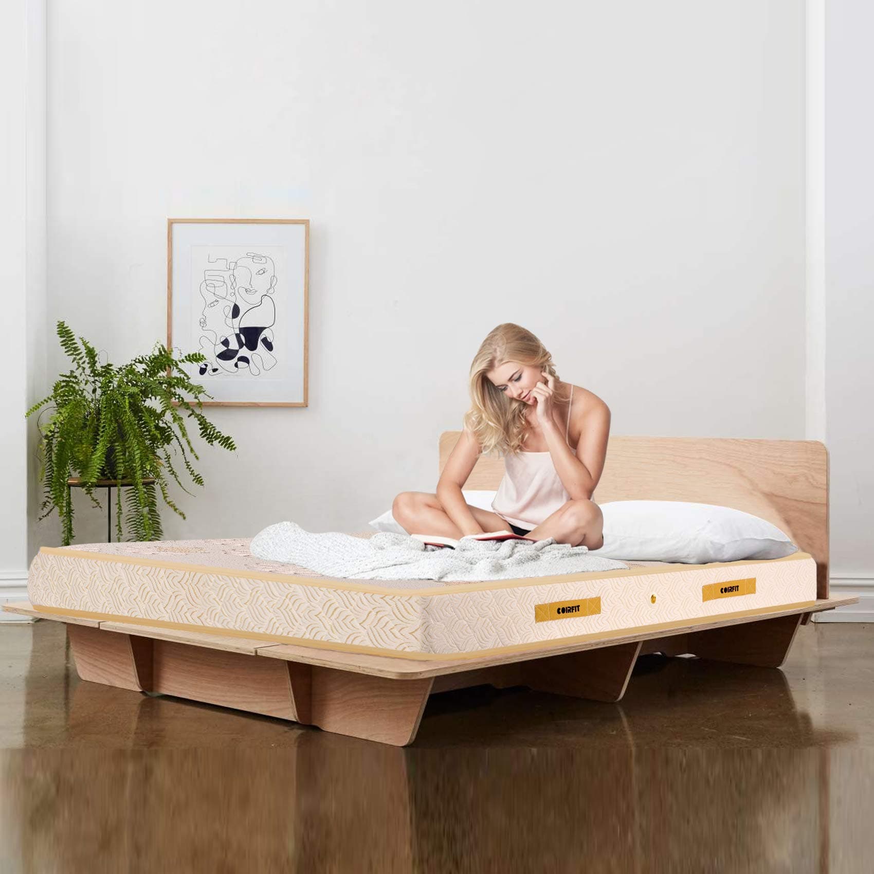 Coirfit SLEEP SPA Ortho Pocket with SrtX® Technology 6 inch Single Size Pocket Spring Mattress for hotel like comfort |for Soft sleepers |with 5 year Warranty (L x W: 78 inch x 36 inch)