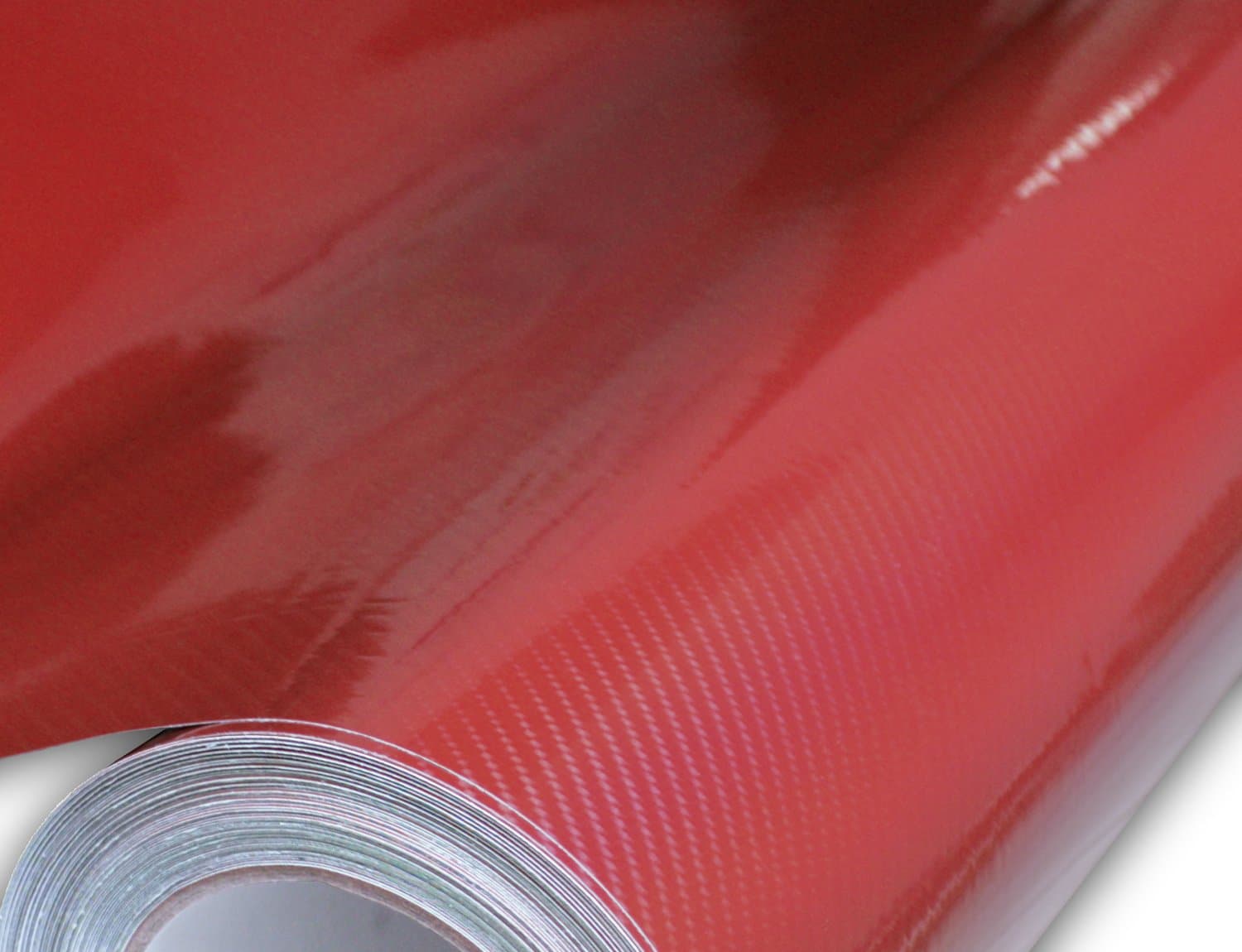 6D Ultra High Gloss Red Carbon Fiber Vinyl Car Wrap 12-by-60 inch