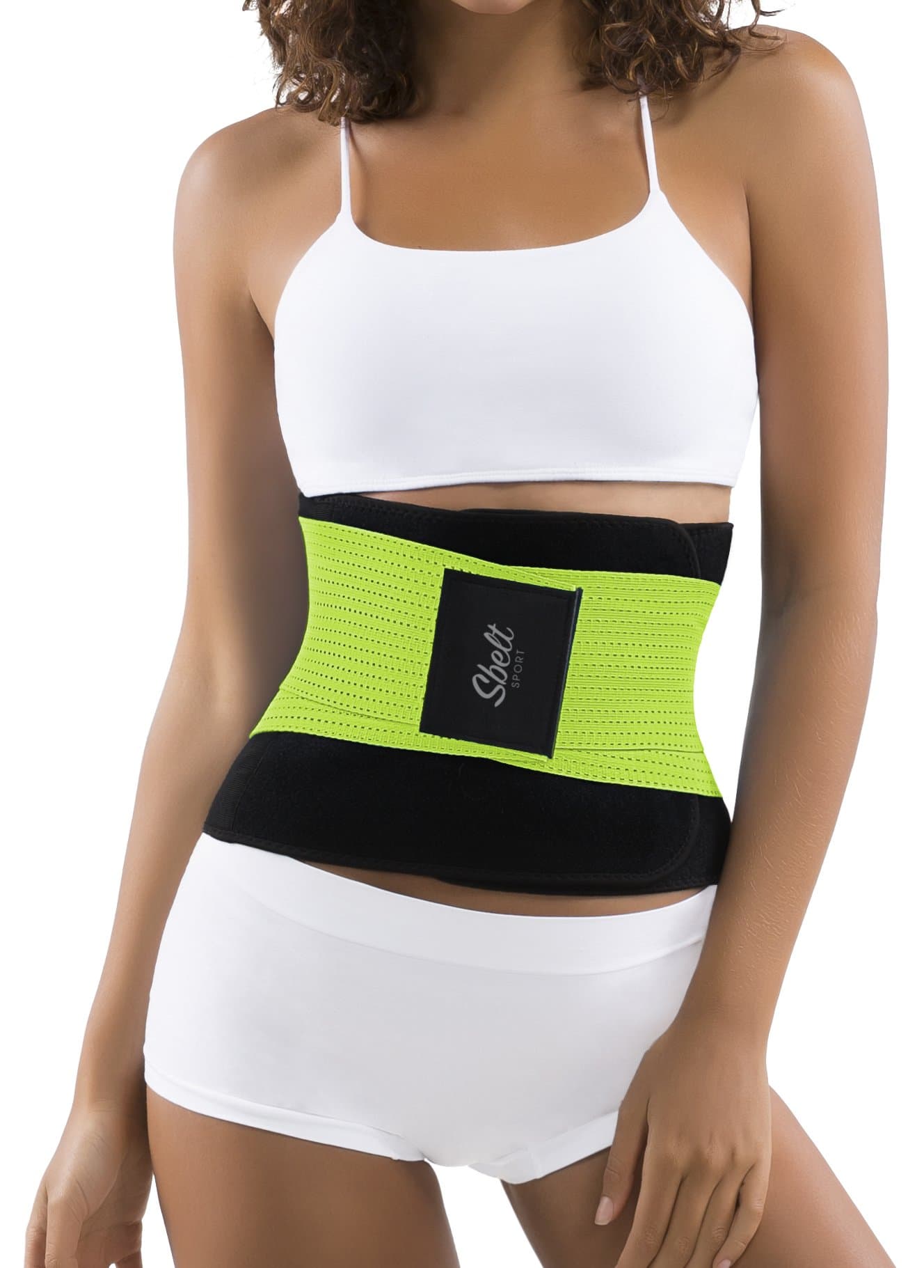 Thermal Waist Trainer Slimming Belt – Women’s Slimming Body Shaper Trimmer for an Hourglass Shape (Green, Large/X-Large)