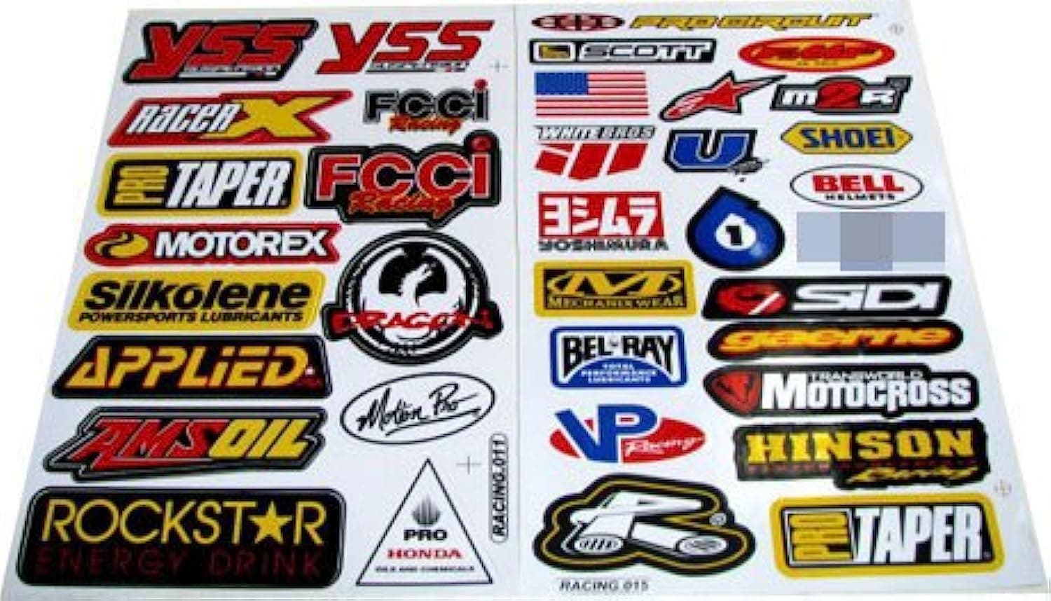 Gear Sticker Mx Motocross Dirt Bike ATV 2 Sheets #R203 by Rockstar