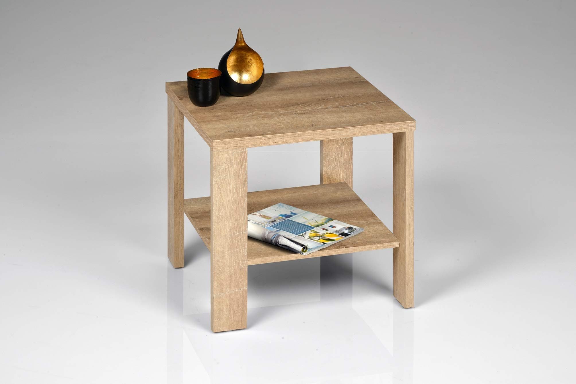Alfa-Tische Table, Wild Oak, 80x60x42 cm