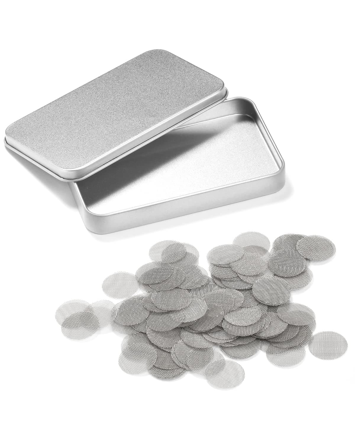 Stanker 200 PCS Pipe Screens, Metal Pipe Screen 100% Stainless Steel, Pipe Screen Filters 1/2 Inch with Metal Box (My Grandfather and My Father's Choice) (1/2 Inch)