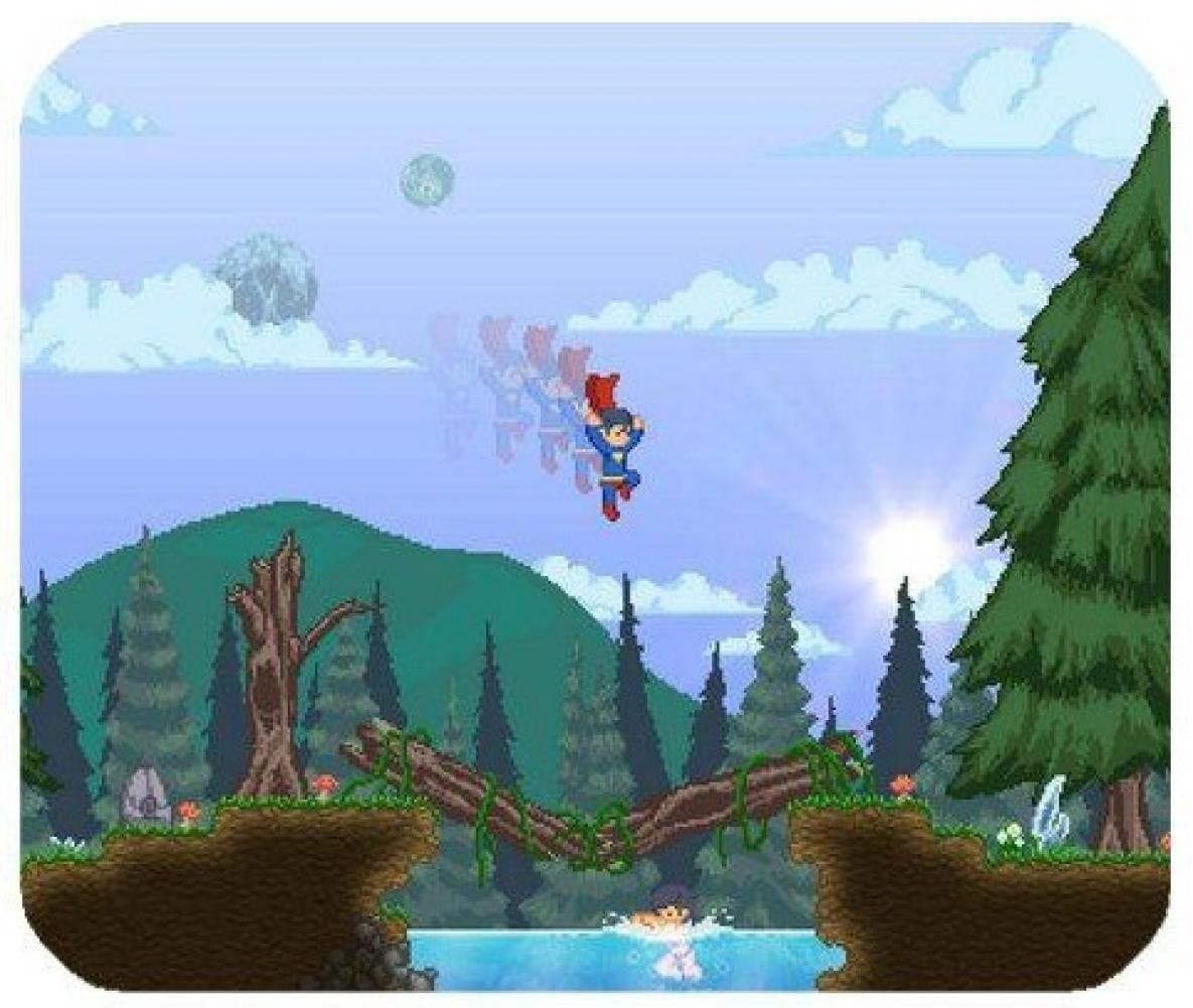 Smiling Christmas Holidays Rpg Game Terraria Mouse Pad Mouse Mat Computer Rectangular mouse pad Hatsune Terraria