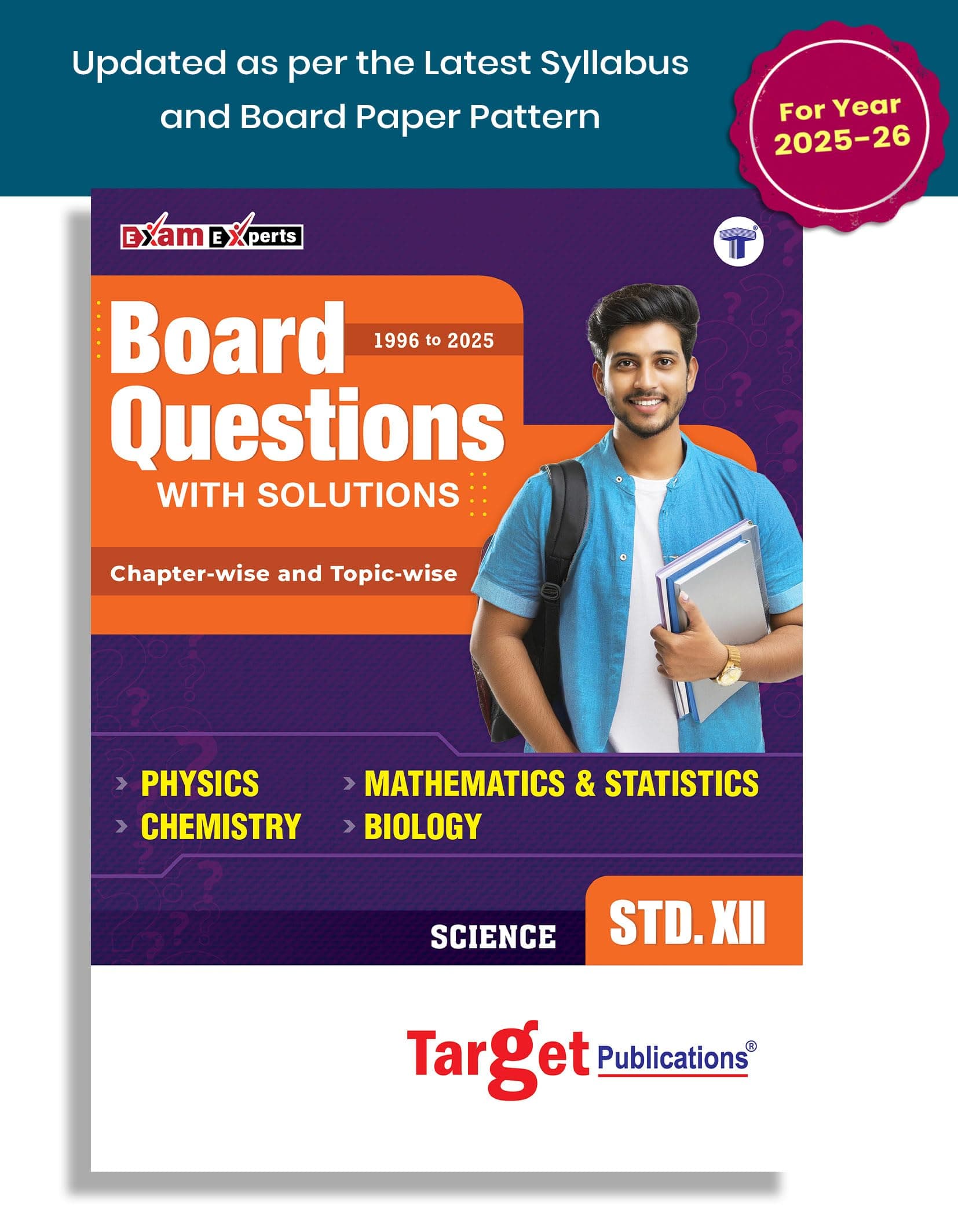 Std 12 Science Board Chapter Wise Questions with Solutions | HSC Topic Wise Board Questions PCMB - 1996 to 2024 | Based on Std 12th Maharashtra State Board | Physics Chemistry Maths Biology Paperback – Big Book, 1 January 2021