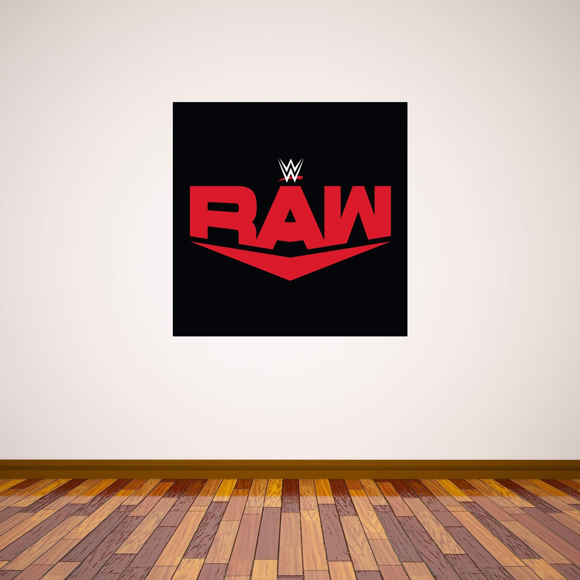 WWE Wall Sticker - Raw Logo Wall Decal Vinyl Kids Mural Art Wrestling (90cm Height x 90cm Width)
