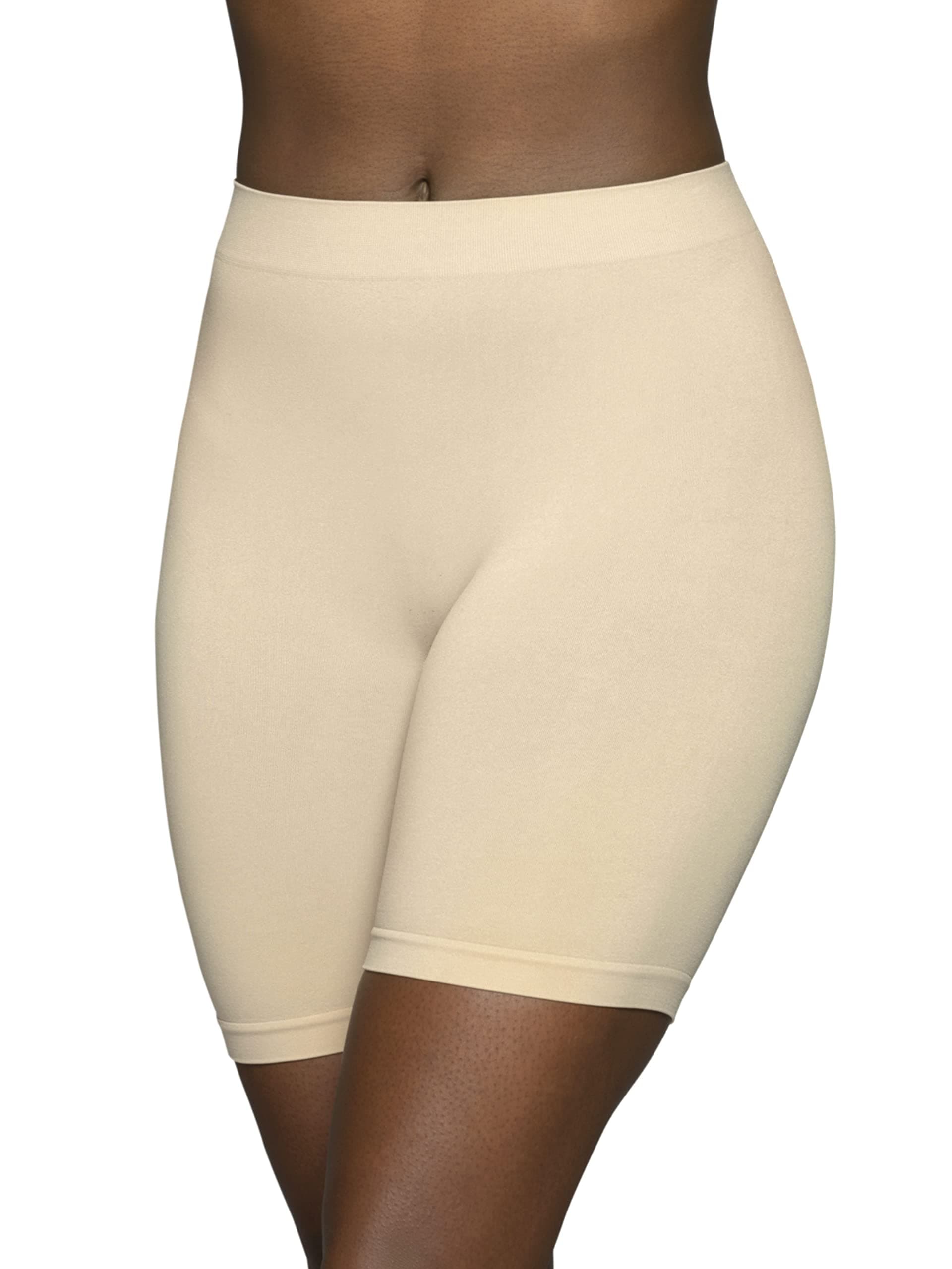 Vanity Fair Women's Seamless Slip Shapewear Shorts, No Show Look Under Dresses, Skirts & Pants