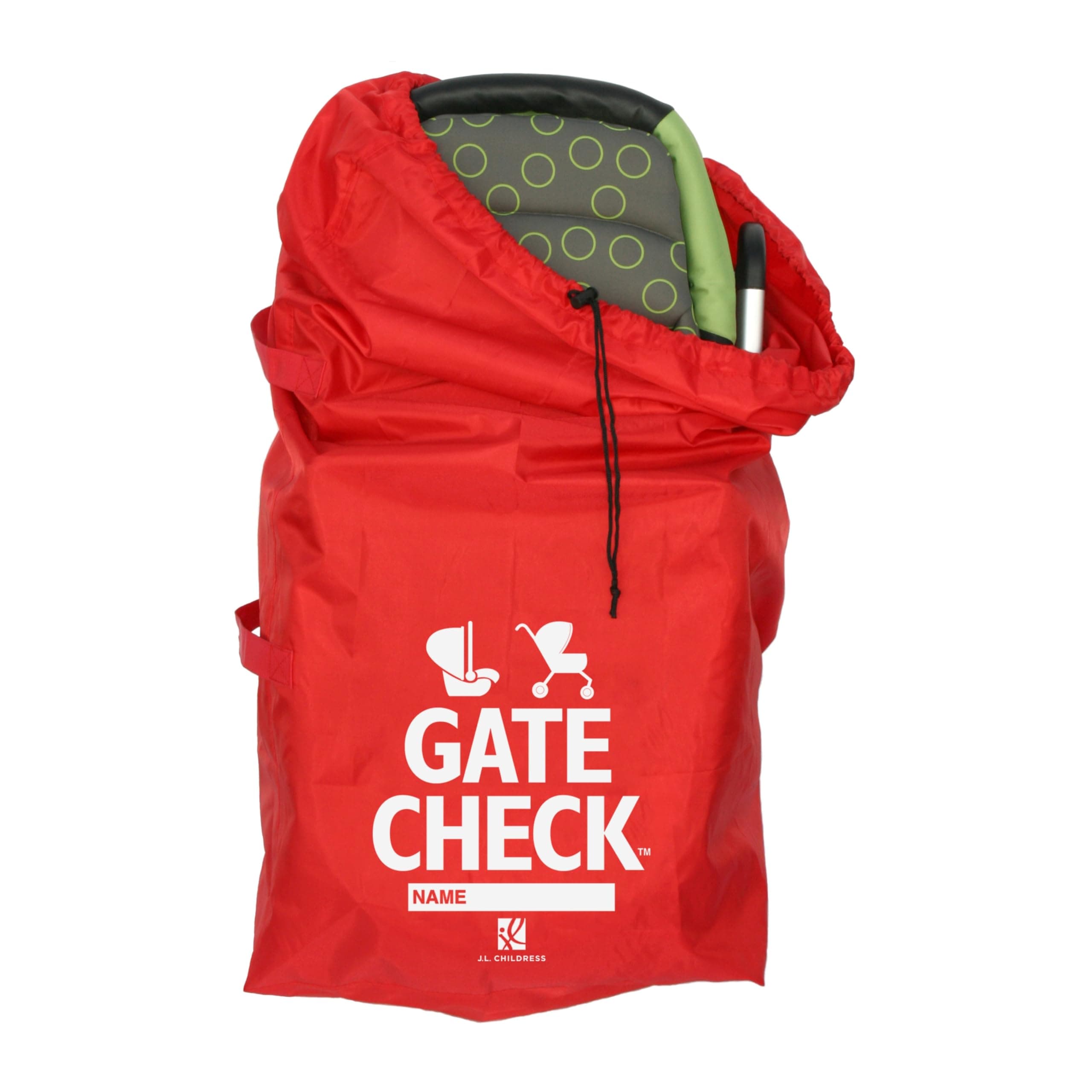 J.L. Childress Gate Check Bag for Single & Double Strollers - Stroller Bag for Airplane - Large Stroller Travel Bag for Airplane - Air Travel Stroller Bag