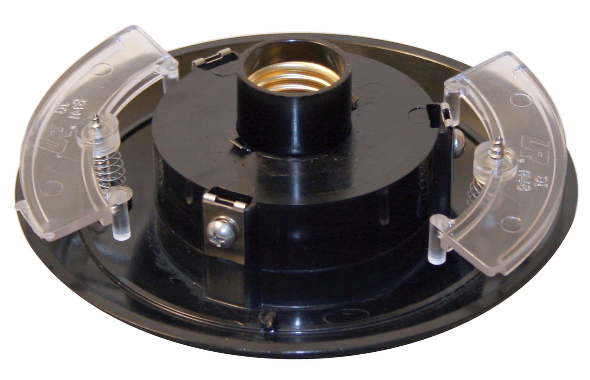 SolusS1721P-BK Black Polycarbonate Wing Clip Post Top Fitter for 3' Posts, Fits Globes and Acorns with 5.25" Neckless Globe Opening