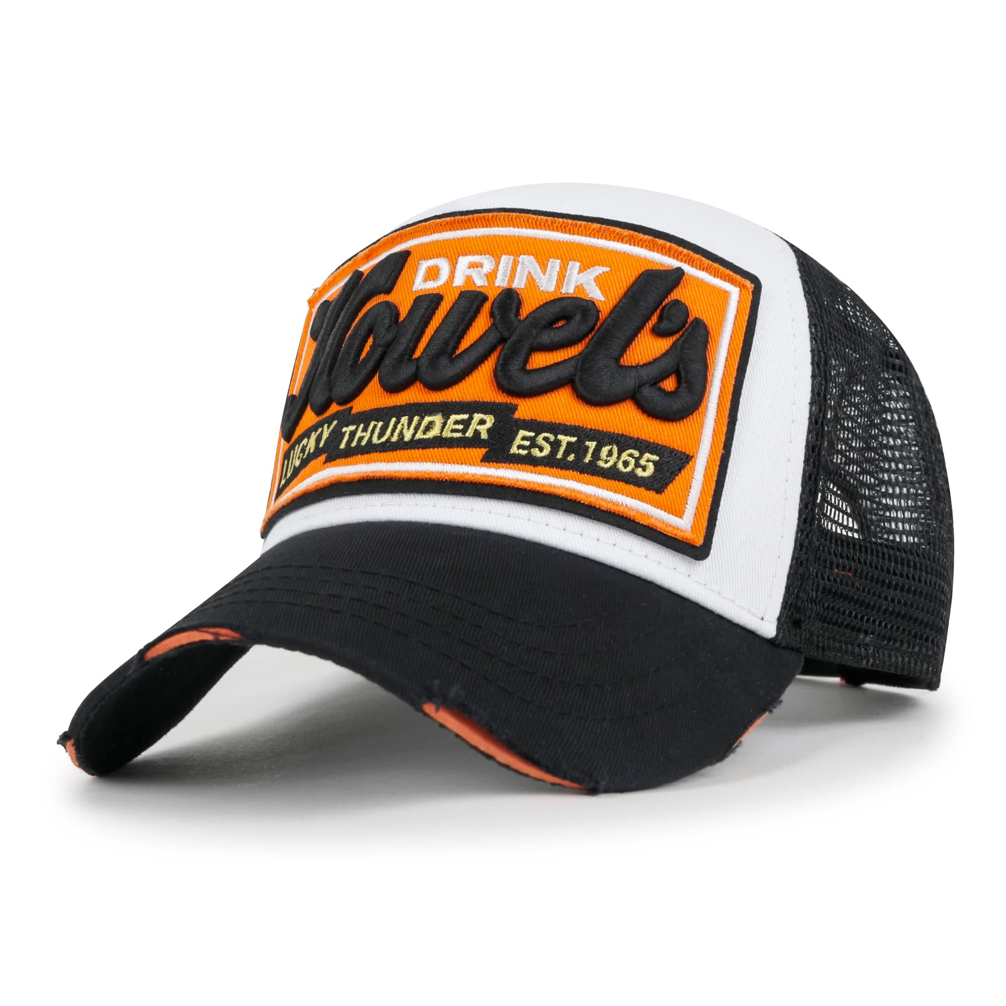 Premium Howels Embroidery Vintage Baseball Cap Distressed Trucker Hat