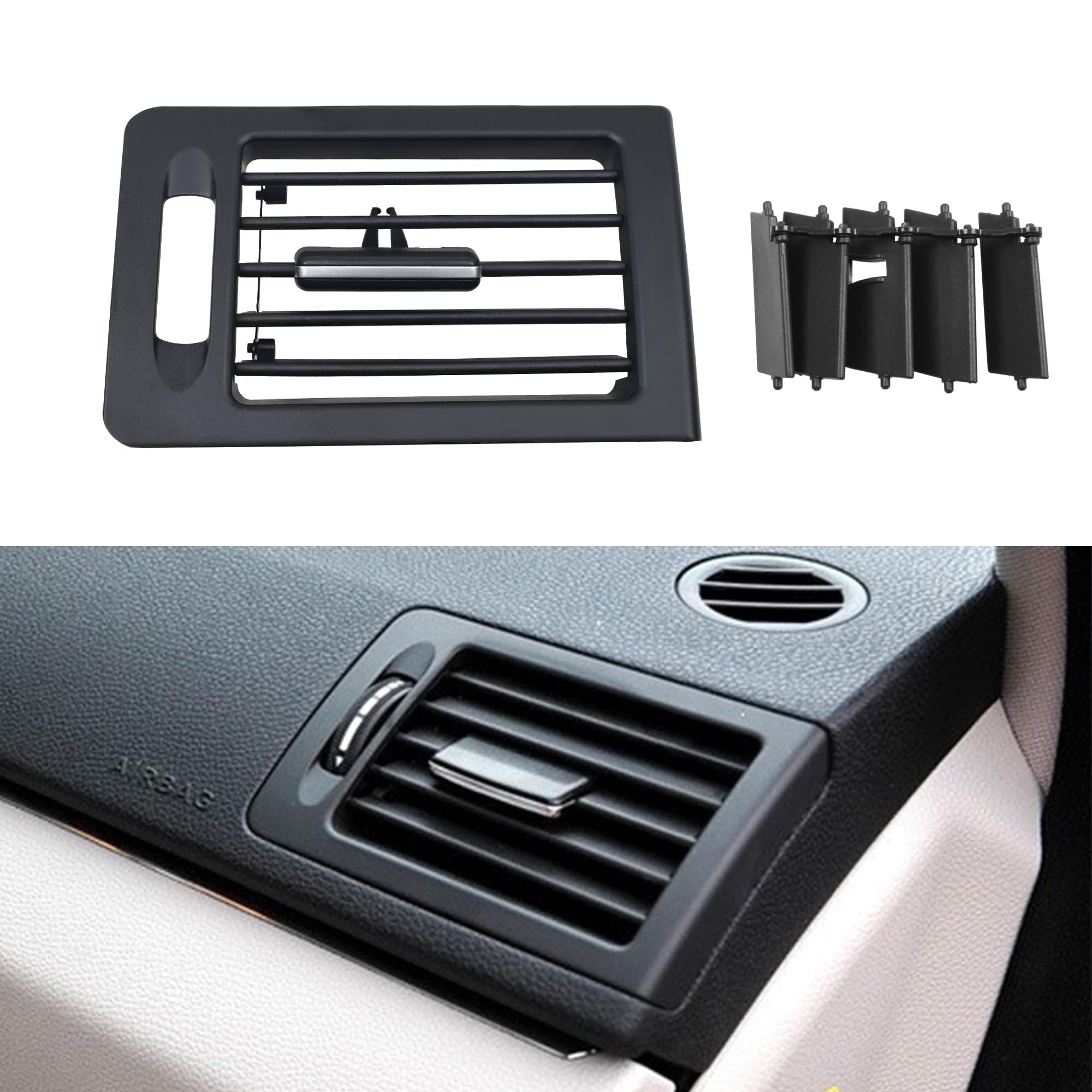for Mercedes Benz W204 Dashboard AC Vent,Dashboard Left Air Conditioning Grilles Replacement for W204 C-Class 180 200 220 230 260 300 350 AMG 2008-2011 (Right)