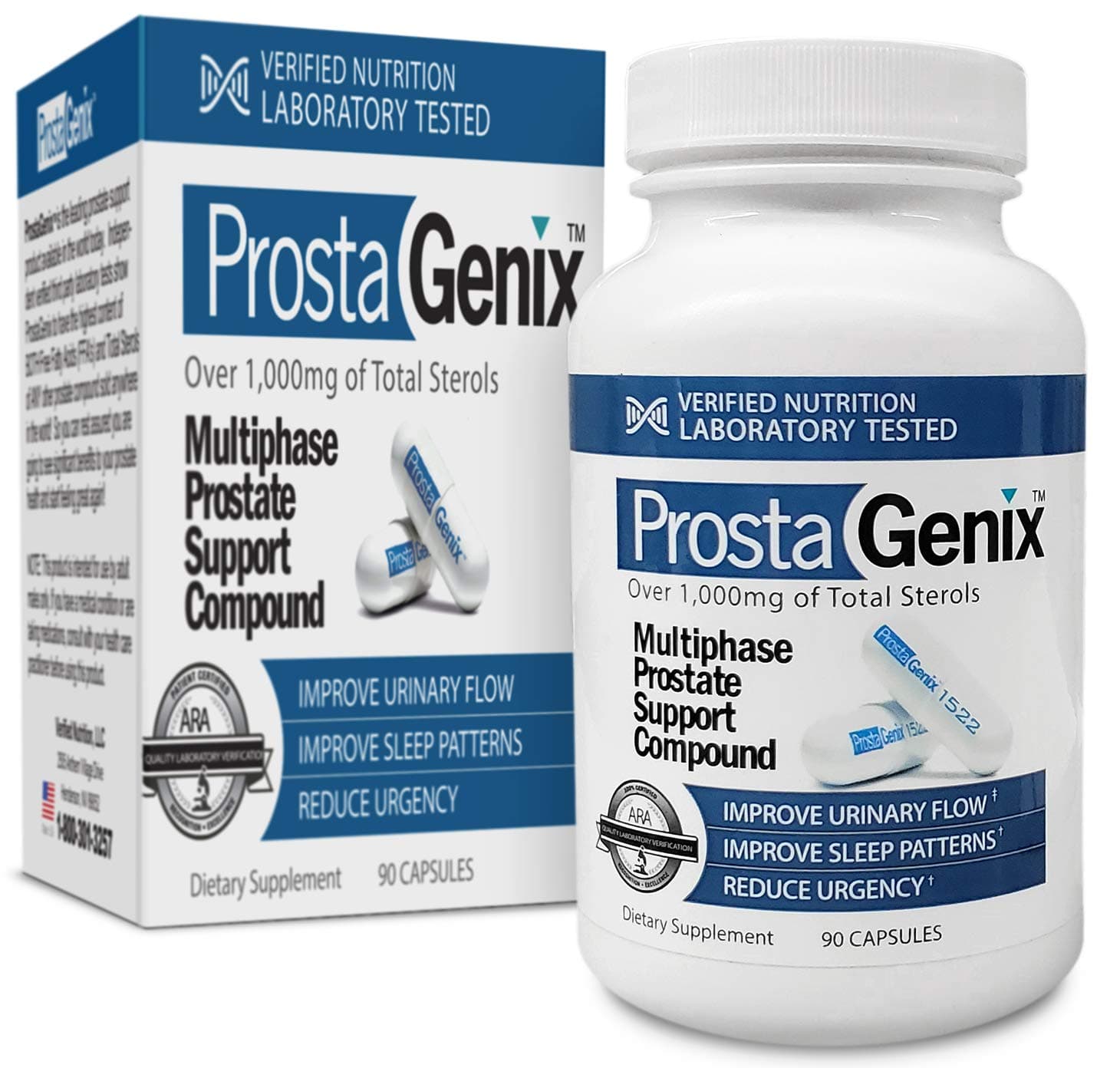 Multiphase Prostate Supplement-Featured on Larry King Investigative TV Show - Over 1 Million Sold -End Nighttime Bathroom Trips, Urgency, & More. 90 Capsules