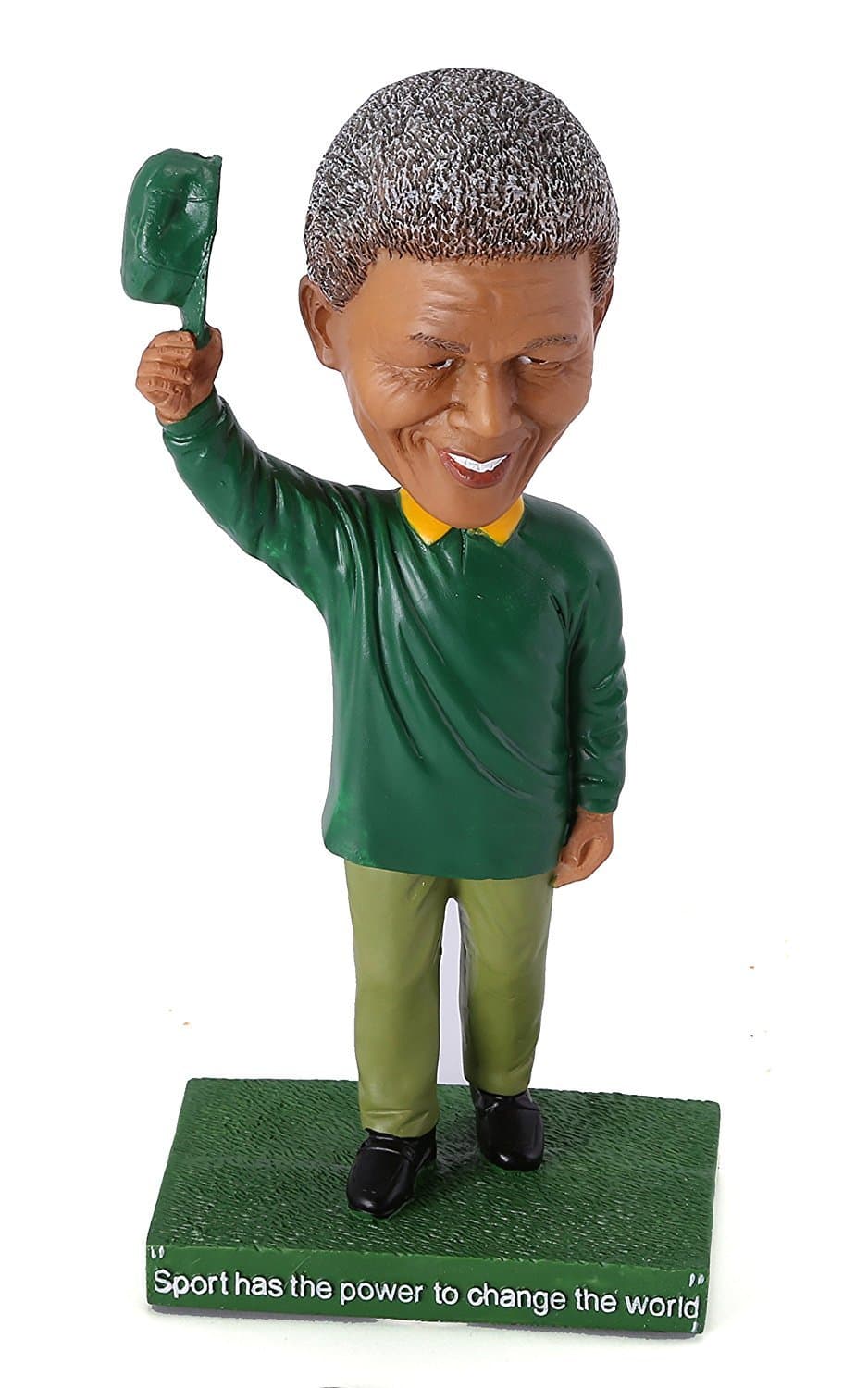 Deqogo Sport Has the Power to Change the World Nelson Rolihlahla Mandela Bobble Head Figurine
