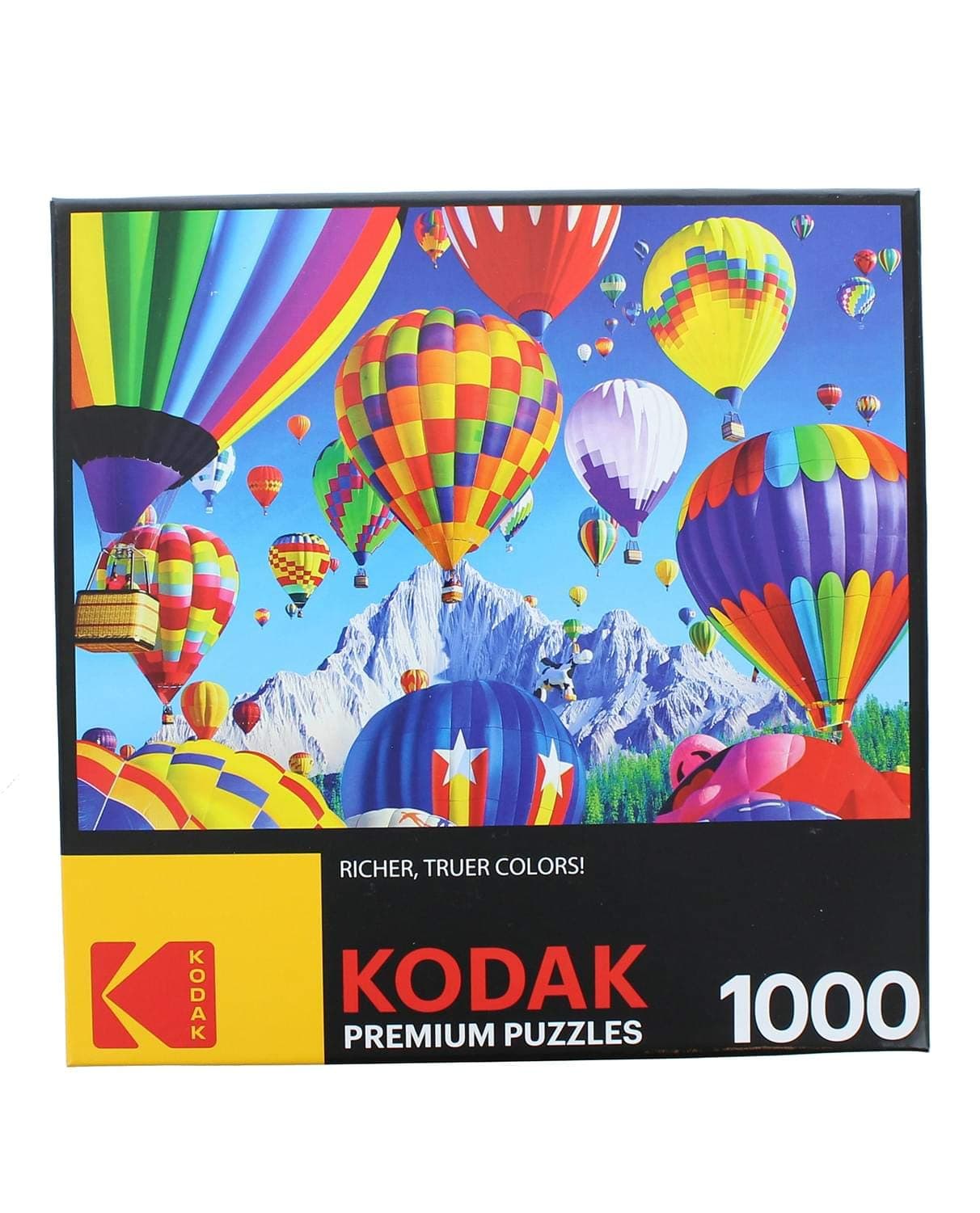 RoseArtKodak Premium - Balloons Over a Mountain - 1000 Piece Jigsaw Puzzle for Adults
