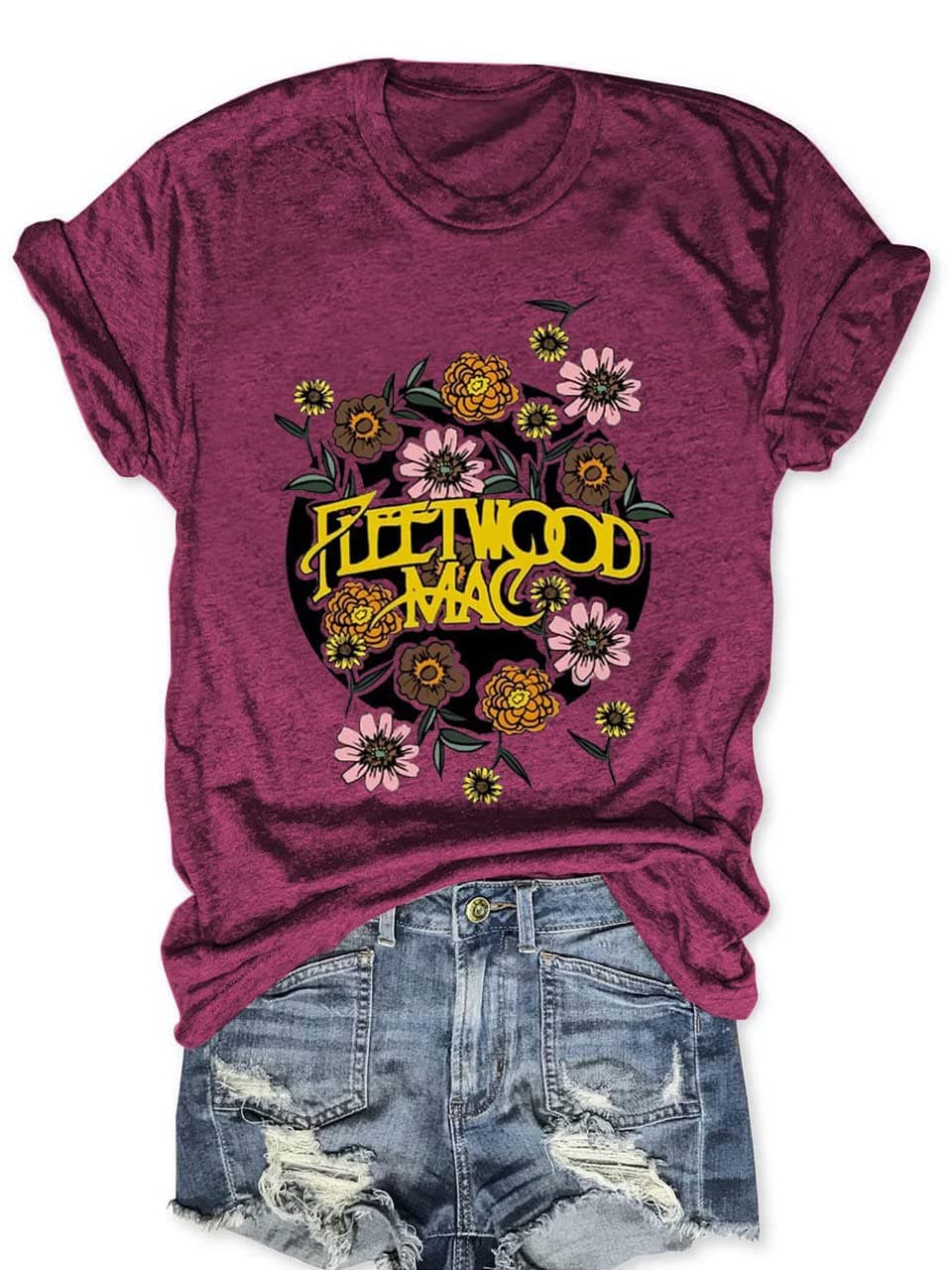 MZEAZRKWomen Vintage Graphic Tees Rock Band Fashion Country Music T Shirt Funny Concert Outfit Short Sleeve Vacation Tops