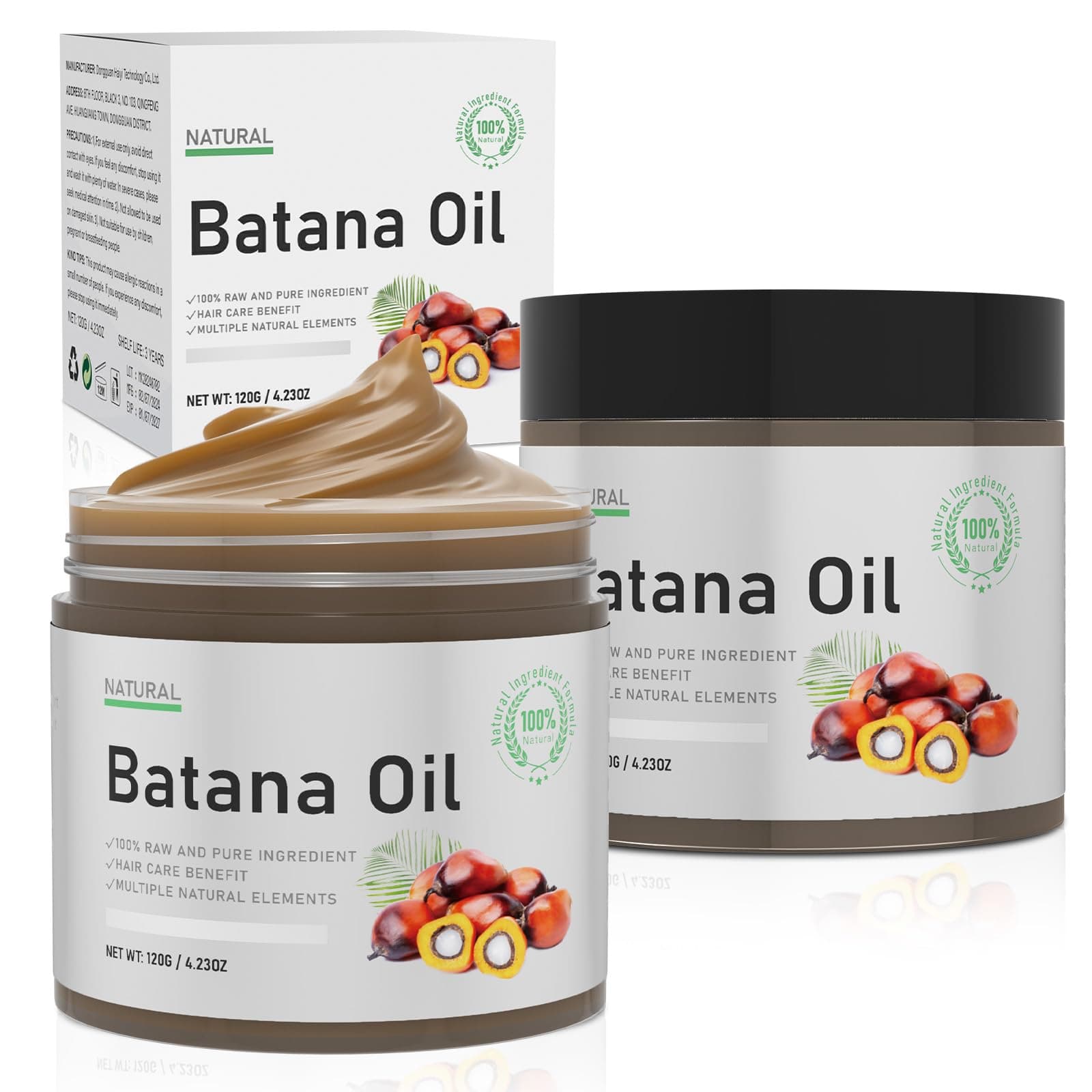 Batana Oil for Hair Growth, 2 Pack 100% Natural Batana Oil for Hair Growth Dr Sebi Organic, Batana Oil Sourced from Honduras, Batana Oil Hair Growth Prevent Hair Loss for Men & Women