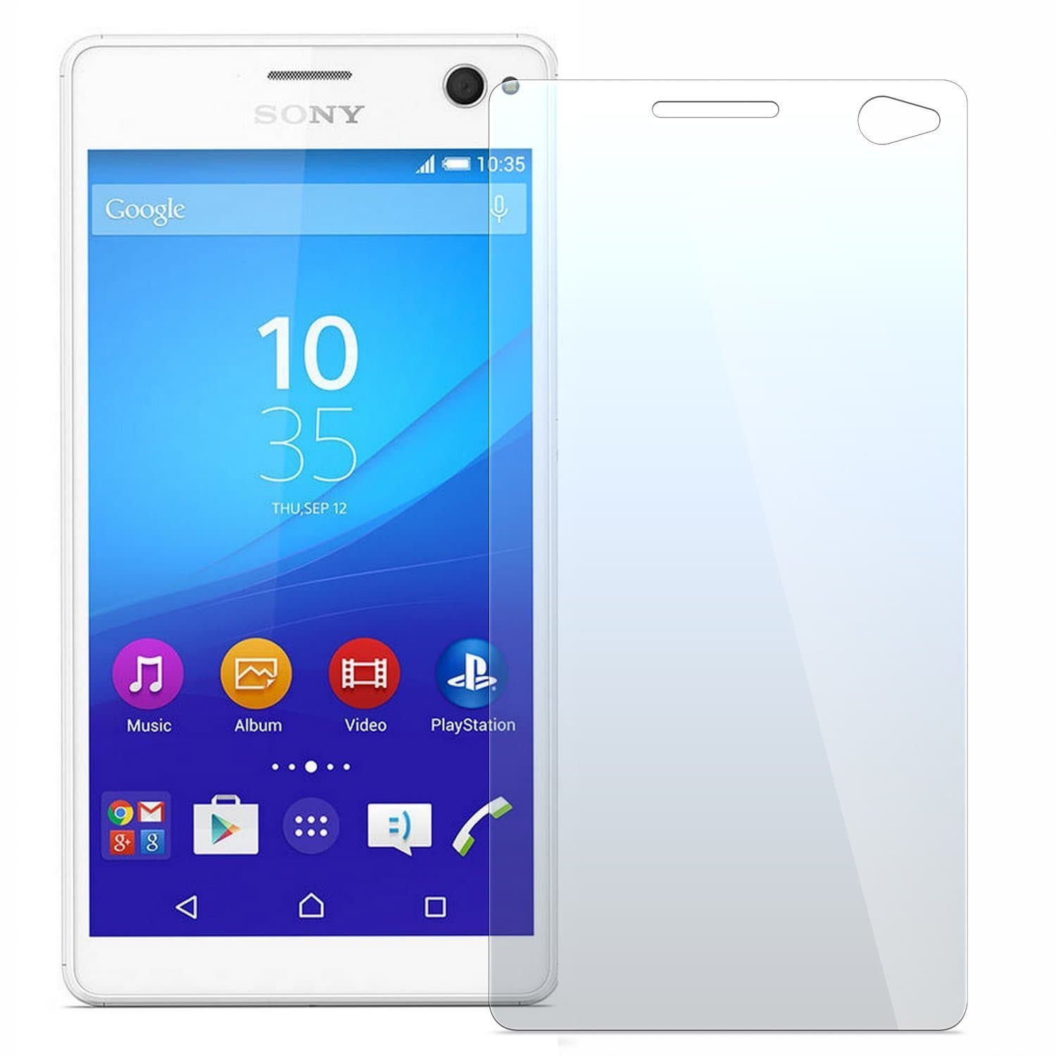 Sony Xperia C4 Screen Protector, NEVEQ® Premium Tempered Glass Screen Protector for Sony Xperia C4 (E5303, E5306, E5353) (5.5 in) Display.