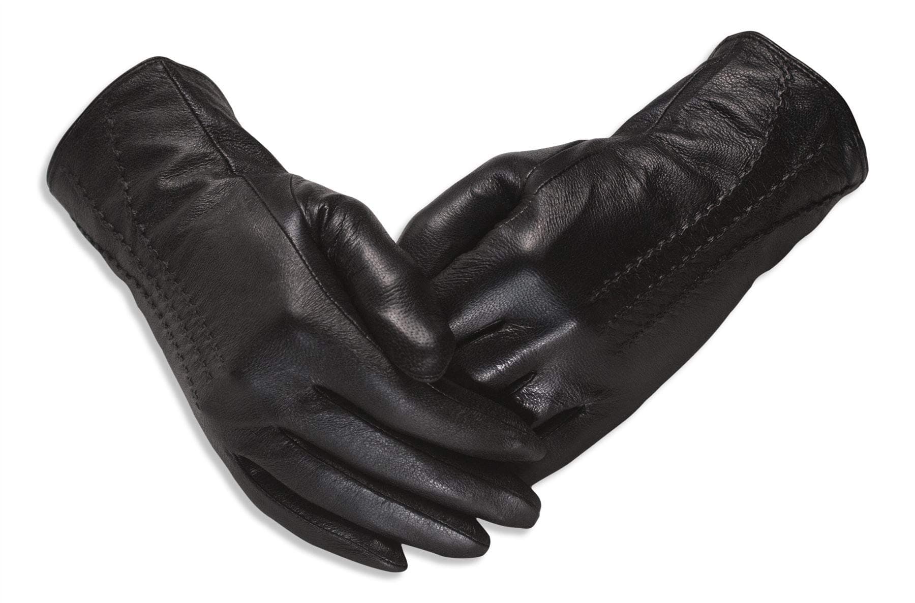 Quivano Womens Leather Gloves - Classic Style With Soft Fabric Lining - Amber Label Range