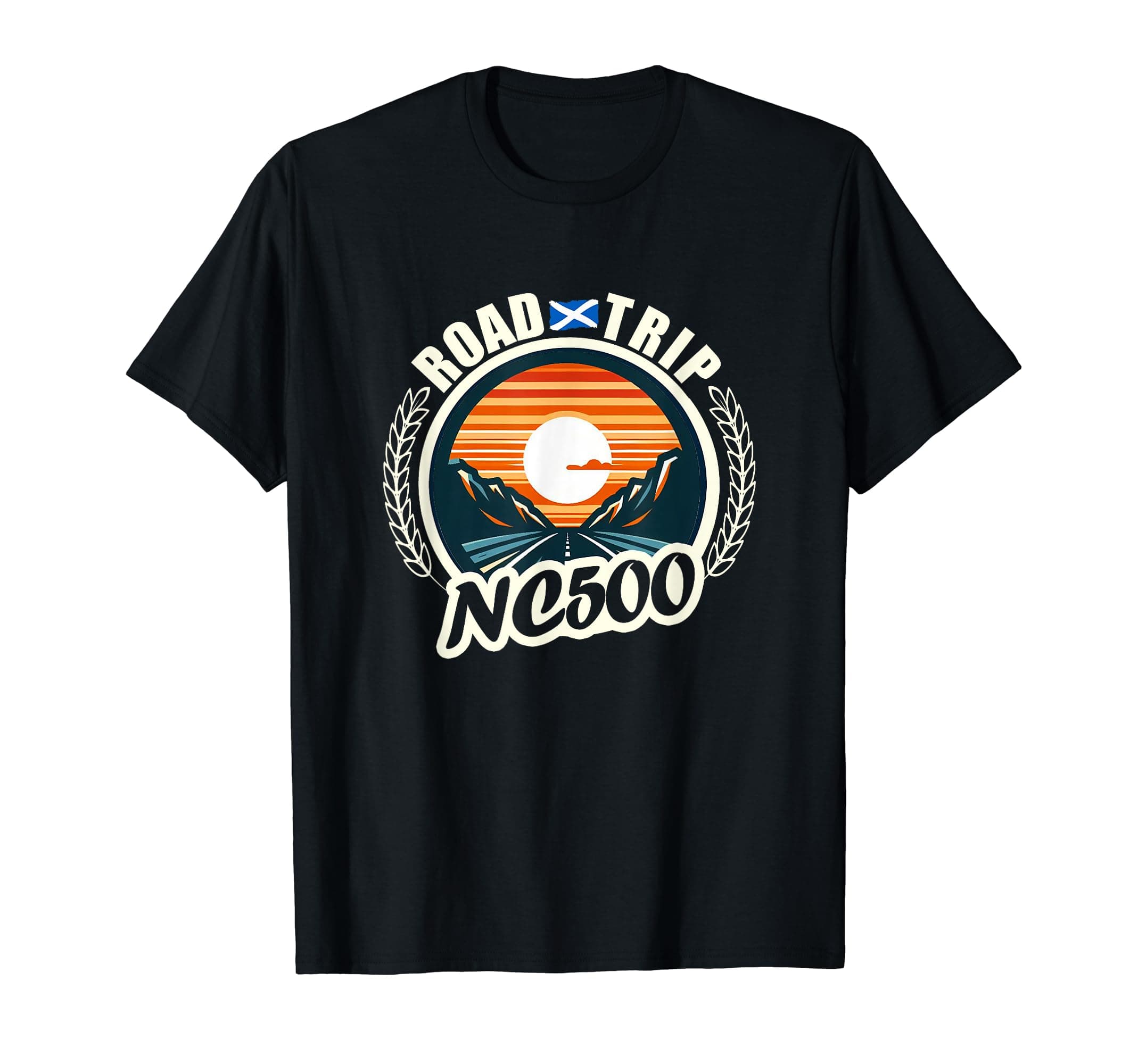NC 500 Scotland inspiredNorth Coast 500 Scotland - Driving Inspired Scottish NC500 T-Shirt