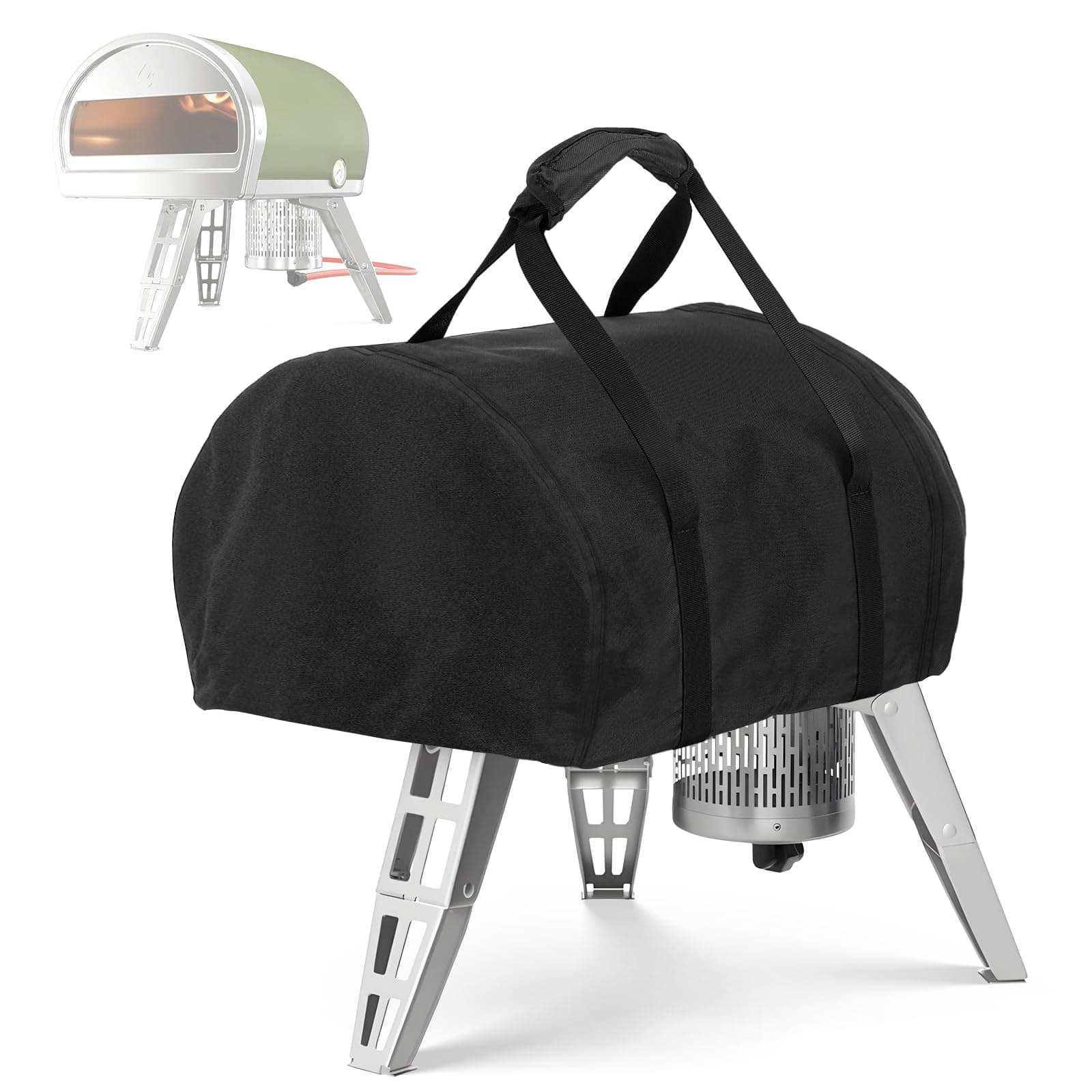 Waterproof Pizza Oven Cover for Gozney Roccbox Pizza Oven, 600D Outdoor Camping Wood Burner Storage Protective Cover Heavy Duty Waterproof Grill Oven Cover