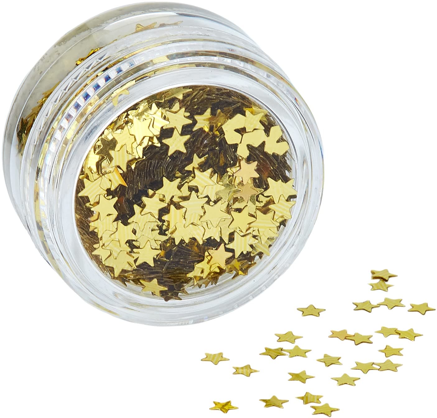 Stargazer Cosmetic Glitter Stars for use on the face - Gold, 5036469042096