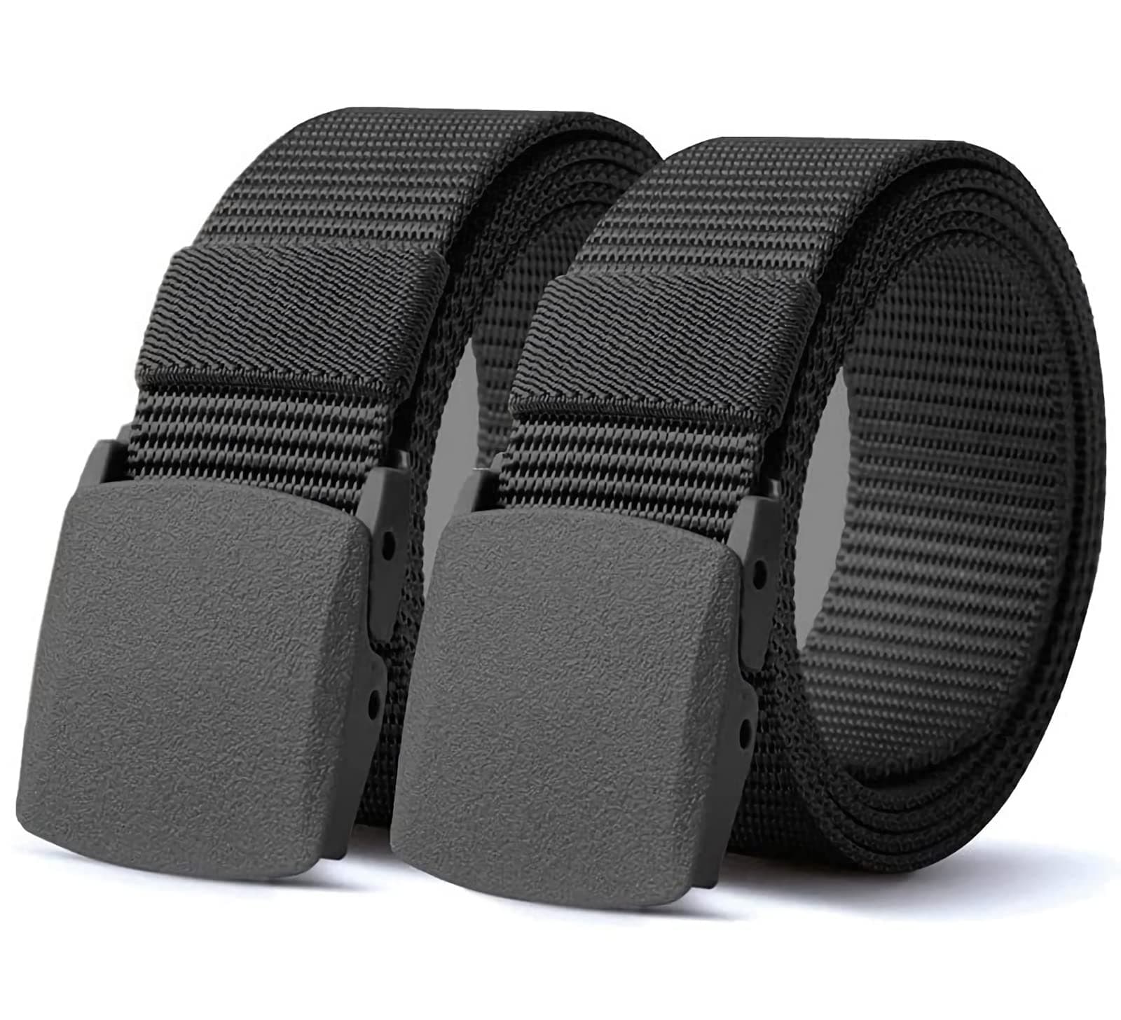 Men Tactical Belt, 1.5 Inch Heavy Duty Belts Nylon Military Style Belt Canvas Waist Belts for EDC Molle Equipment Outdoor Sports Hunting
