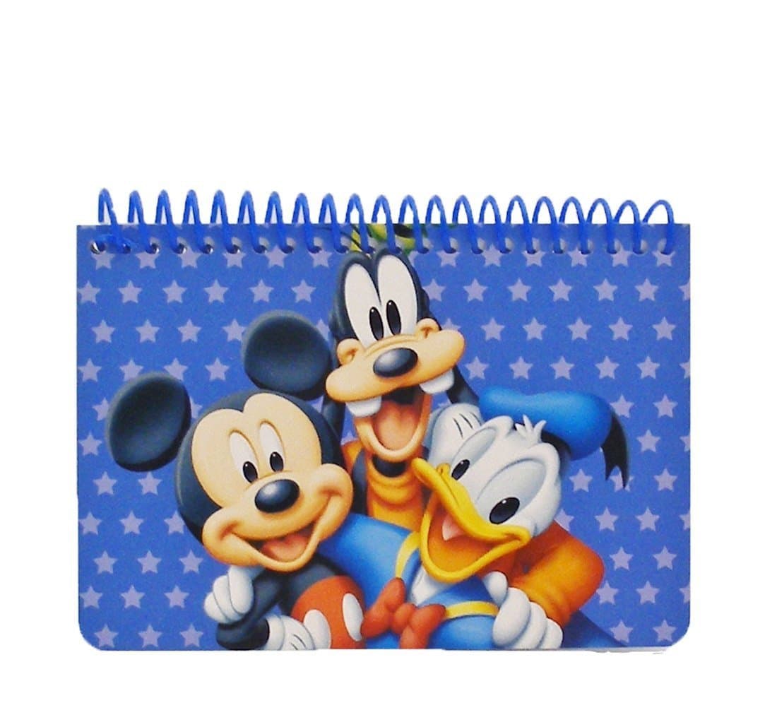 Disney Mickey Mouse and Friends Spiral Autograph Book - Blue by Goofy Mickey Donald