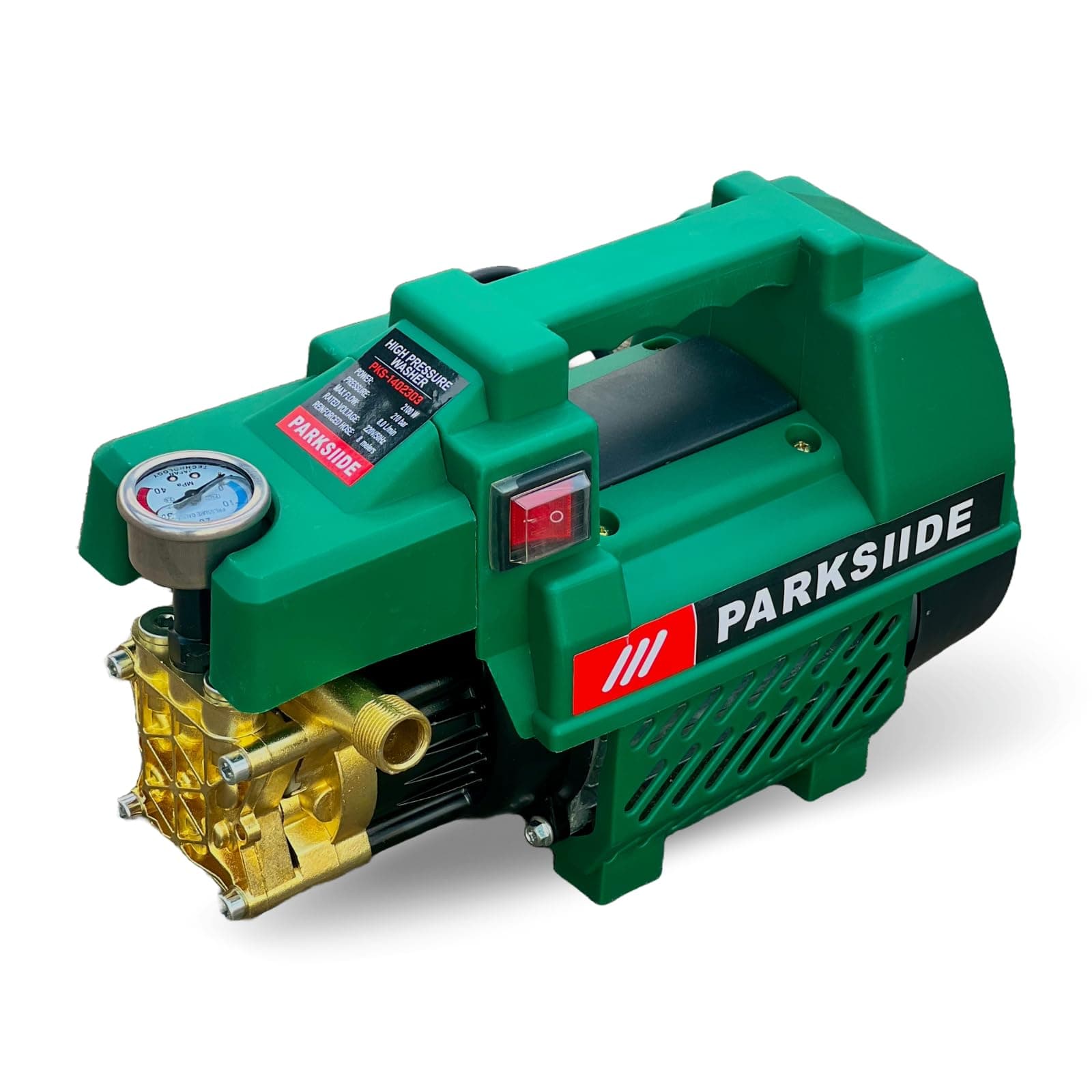 Parksiide High Pressure Car Washer Machine Pump for car, bike, and home cleaning With 2100 watts of power and a pressure of 210 bar,