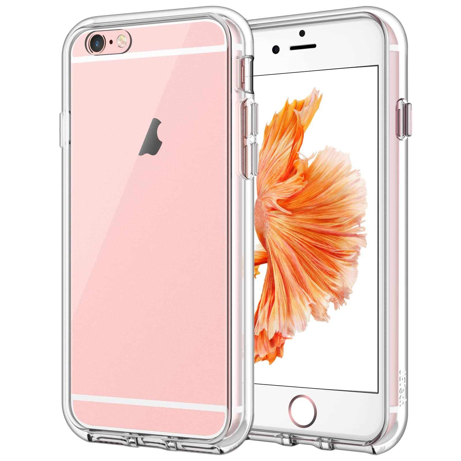 JETech Case for iPhone 6 Plus and iPhone 6s Plus 5.5-Inch, Non-Yellowing Shockproof Phone Bumper Cover, Anti-Scratch Clear Back (Clear)