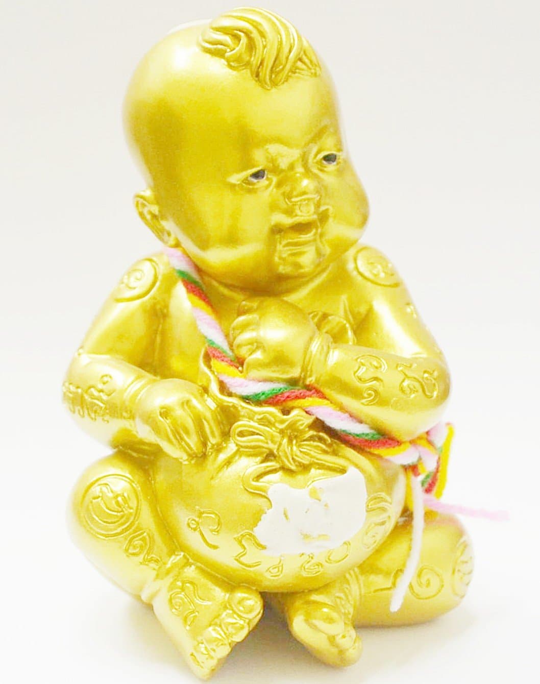 Thai Amulets Magic Gift Thailand Kumanthong"Reak Traab-Rab-Chock Statue"by Archan Khom Traivet