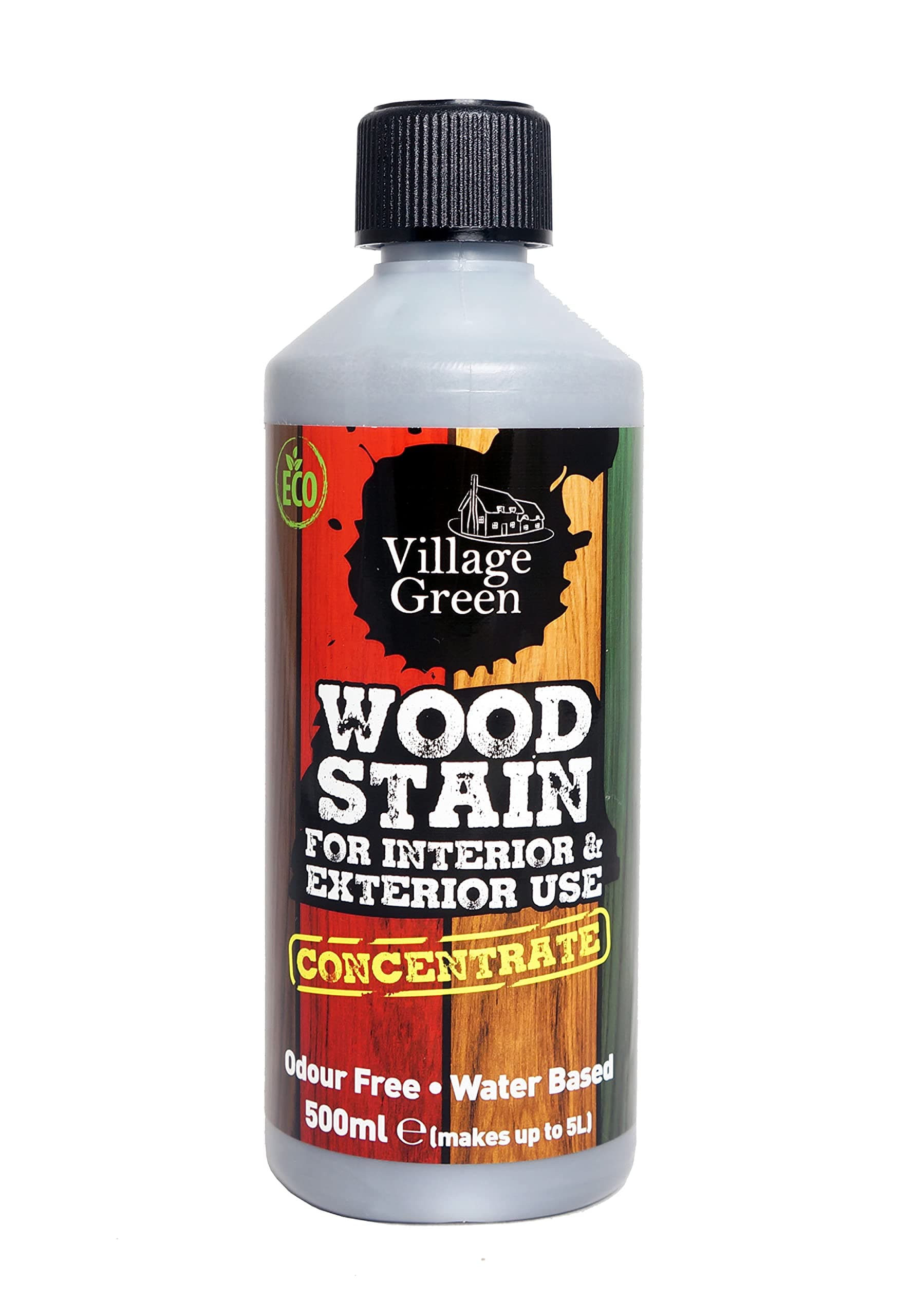 Village Green Wood Stain Concentrate - Water Based, Eco Friendly, Premium Quality (French Grey, 500ml)