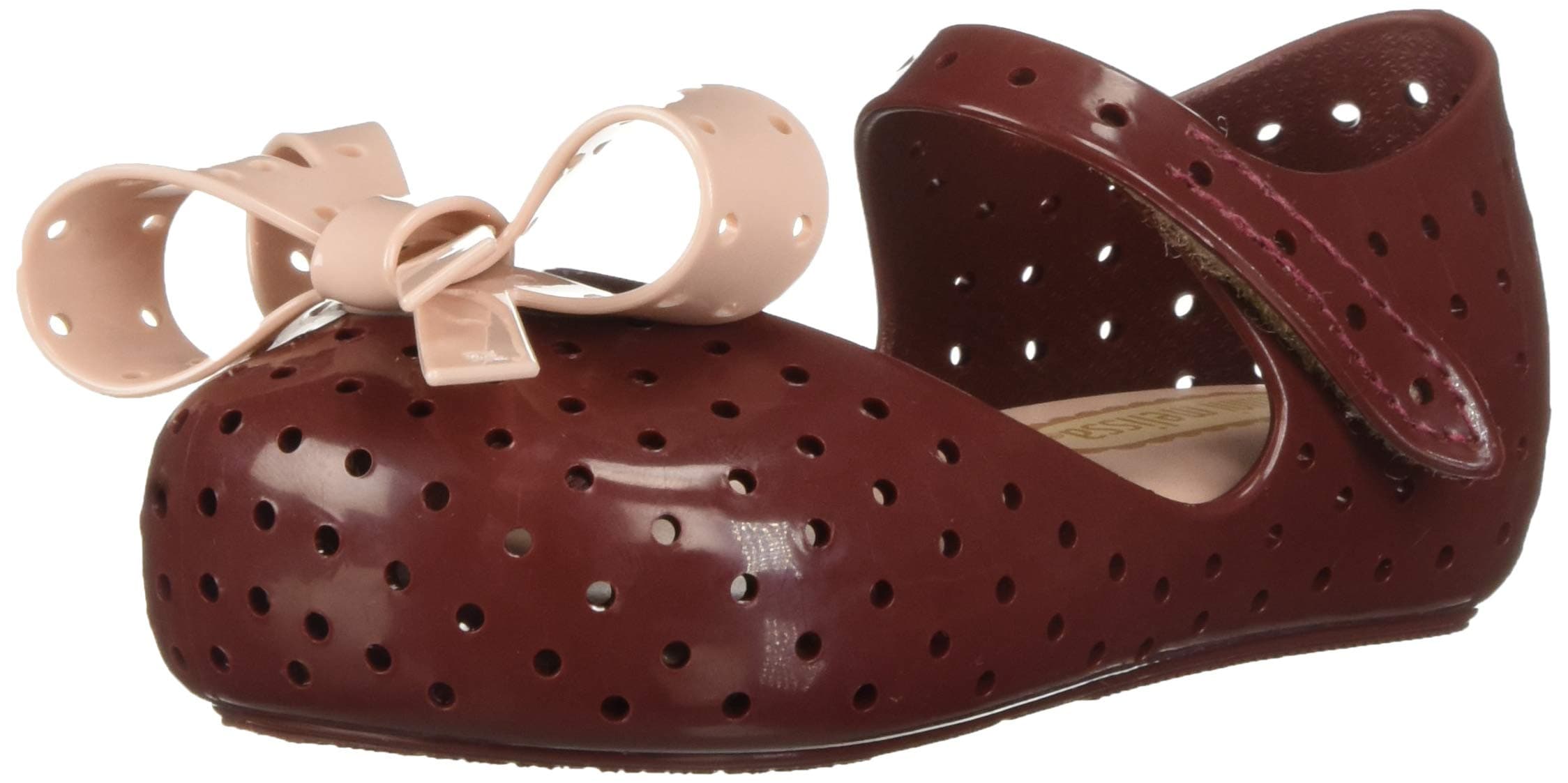 mini melissa Girl's Mini Furadinha Xi Ballet Flat