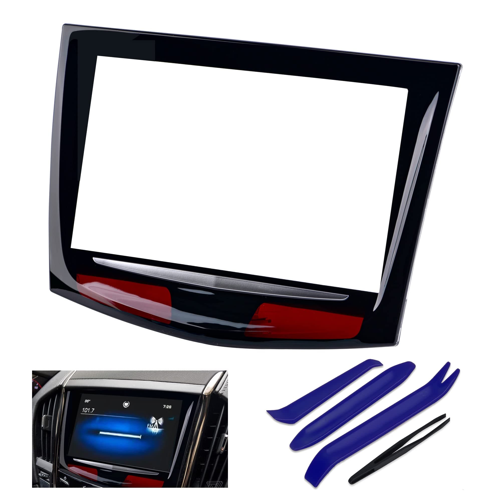 Newly Upgraded CUE Touch Screen for 2013-2020 Cadillac XTS CTS SRX ATS Escalade CUE Screen Replacement Plus Free Tools
