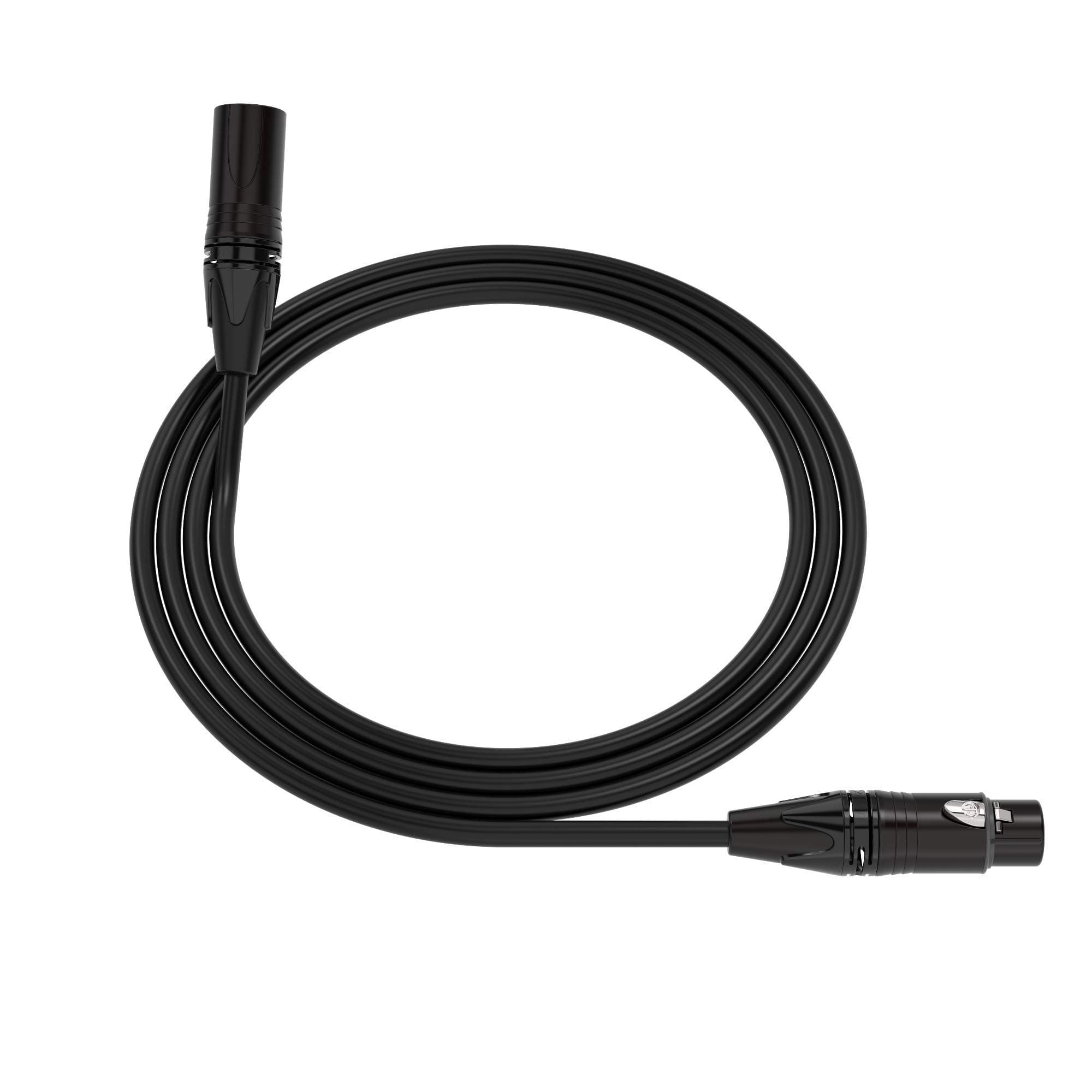Mogami 3080 AES/EBU Digital Audio Cable | XLR Male 3-Pin to XLR Female 3-Pin | Neutrik Gold | 6 Feet | Black | Assembled in The USA