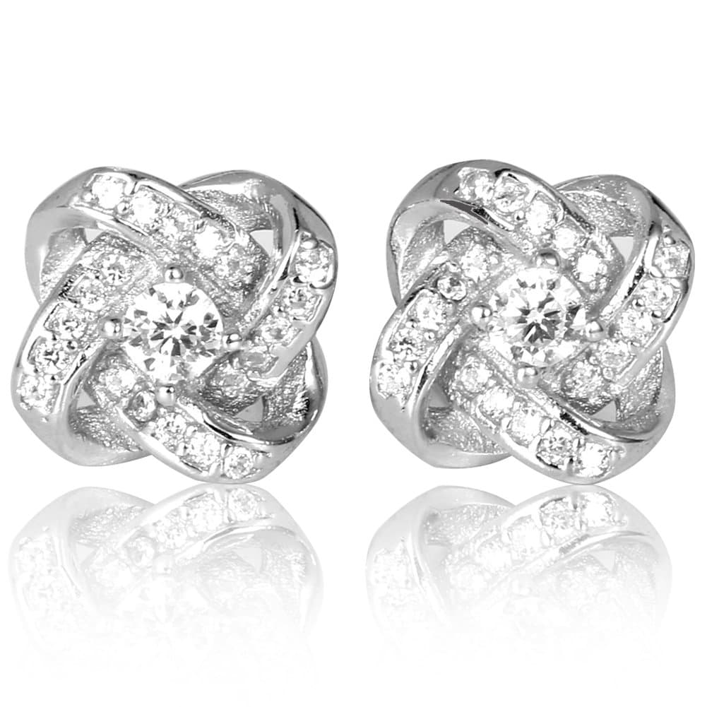 Earings 925 Sterling Silver Earings, Ear studs for Women, Wedding Earrings, 3A Cubic Zirconia Symmetric Women Earrings