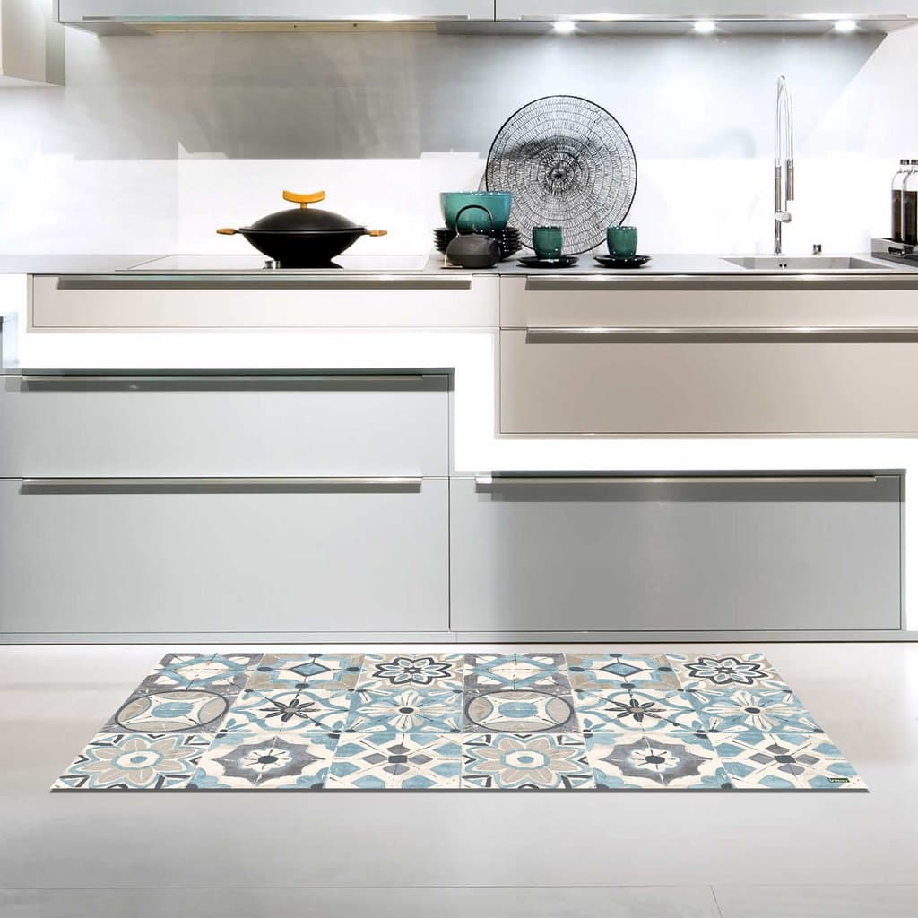 Vilber Grand Chef Kollar Vinyl Rug, 50 x 100 x 0.2 cm, Blue