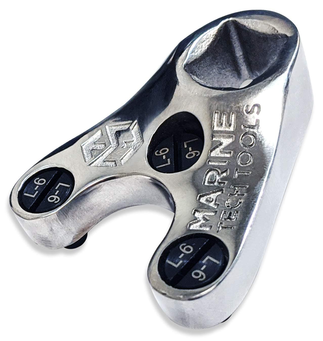 Marine Tech Tools 35mm Outboard Pin Wrench (AMT0009) with L-6 Pins, Spanner Wrench, Tilt Cap Removal tool, Tilt Caps fit SHOWA Manufactured Units, Yamaha, Suzuki, Johnson, Honda, & Evinrude